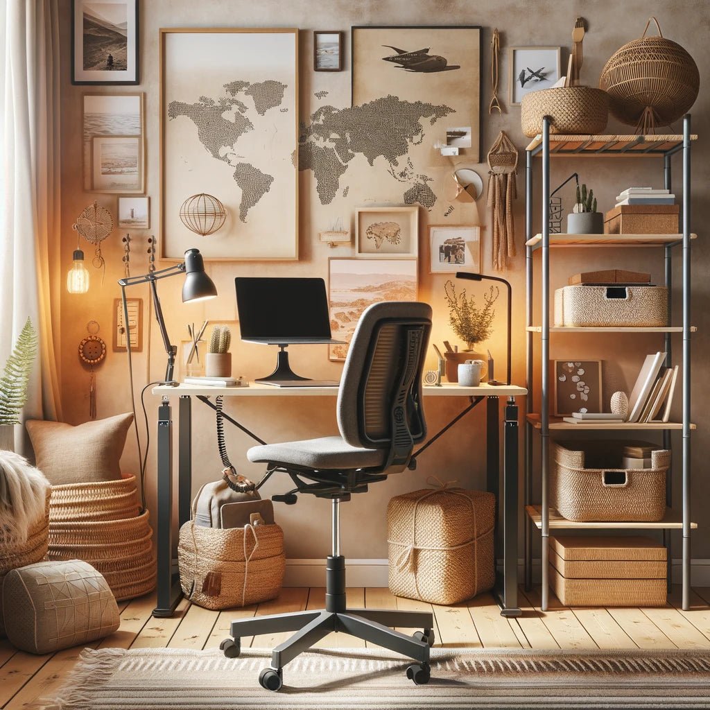 Nomadic home office setup