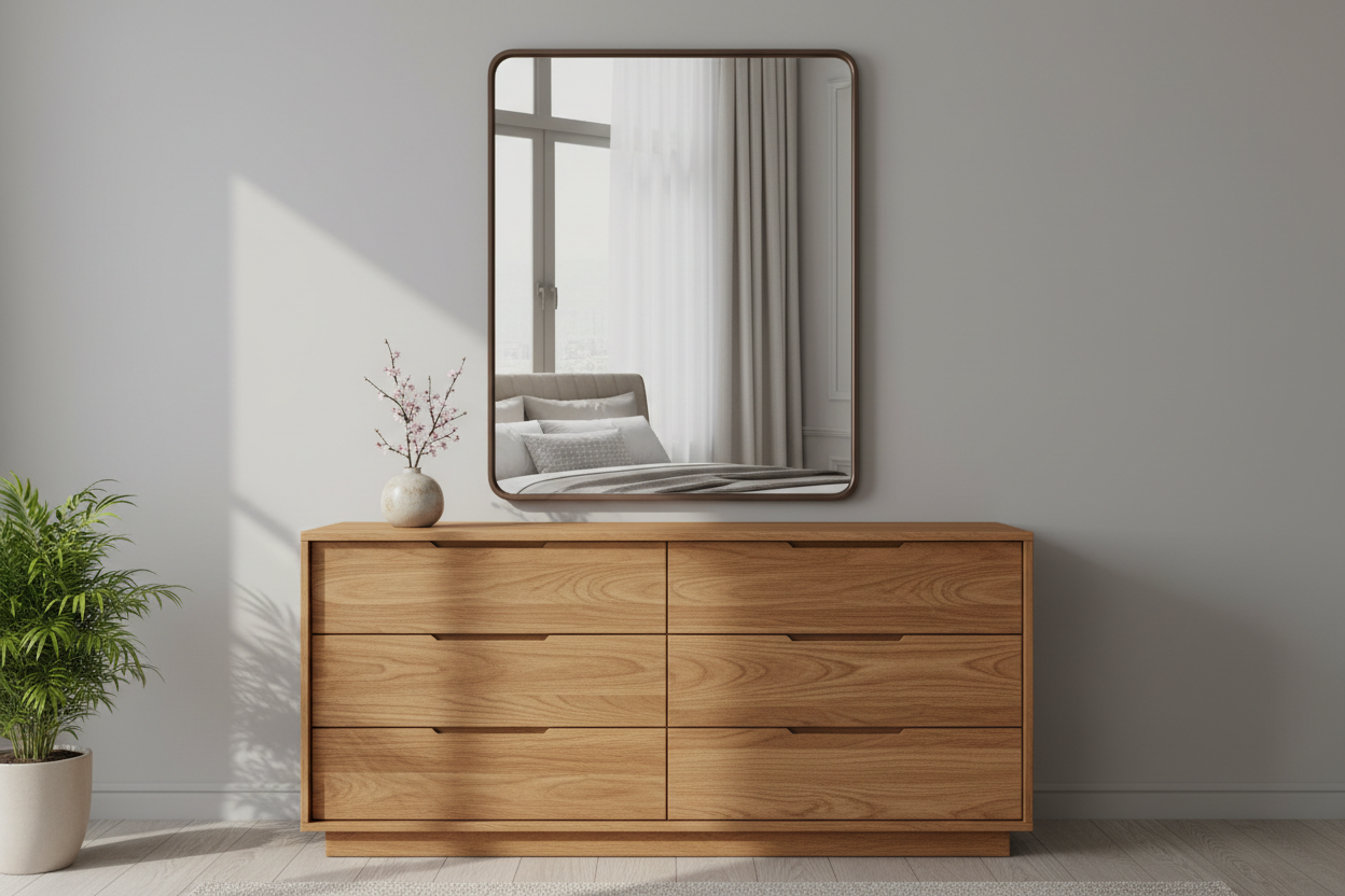 Bedroom > Dresser & Mirror