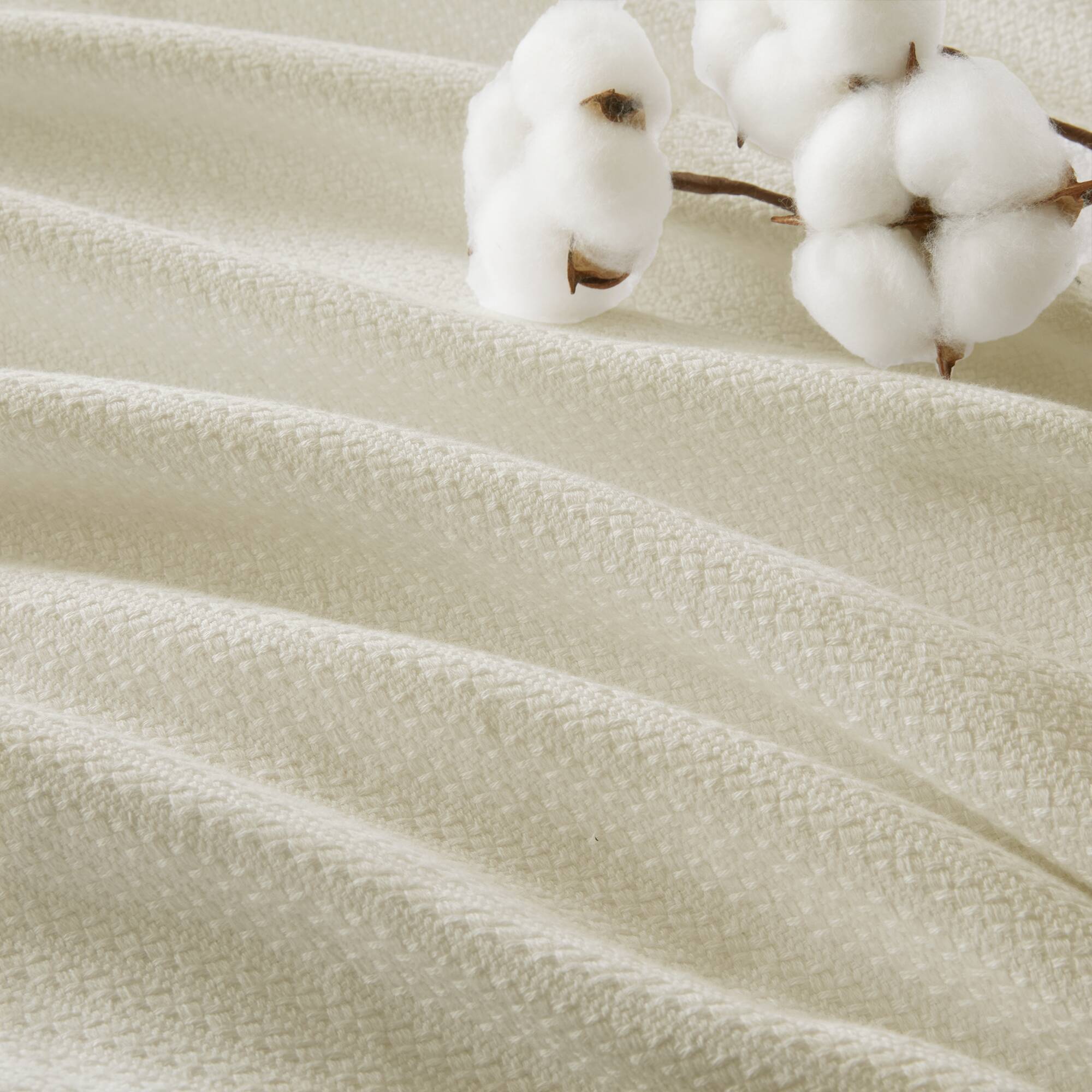 Liquid Cotton - King Blanket - Ivory