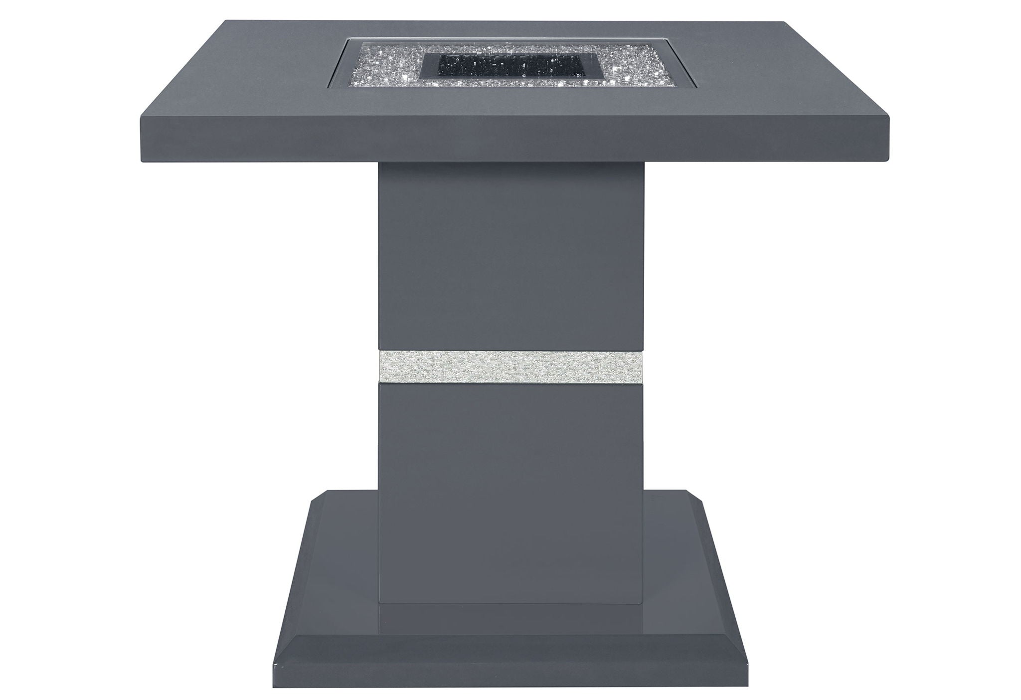 Monaco - End Table Top And Base - Dark Gray