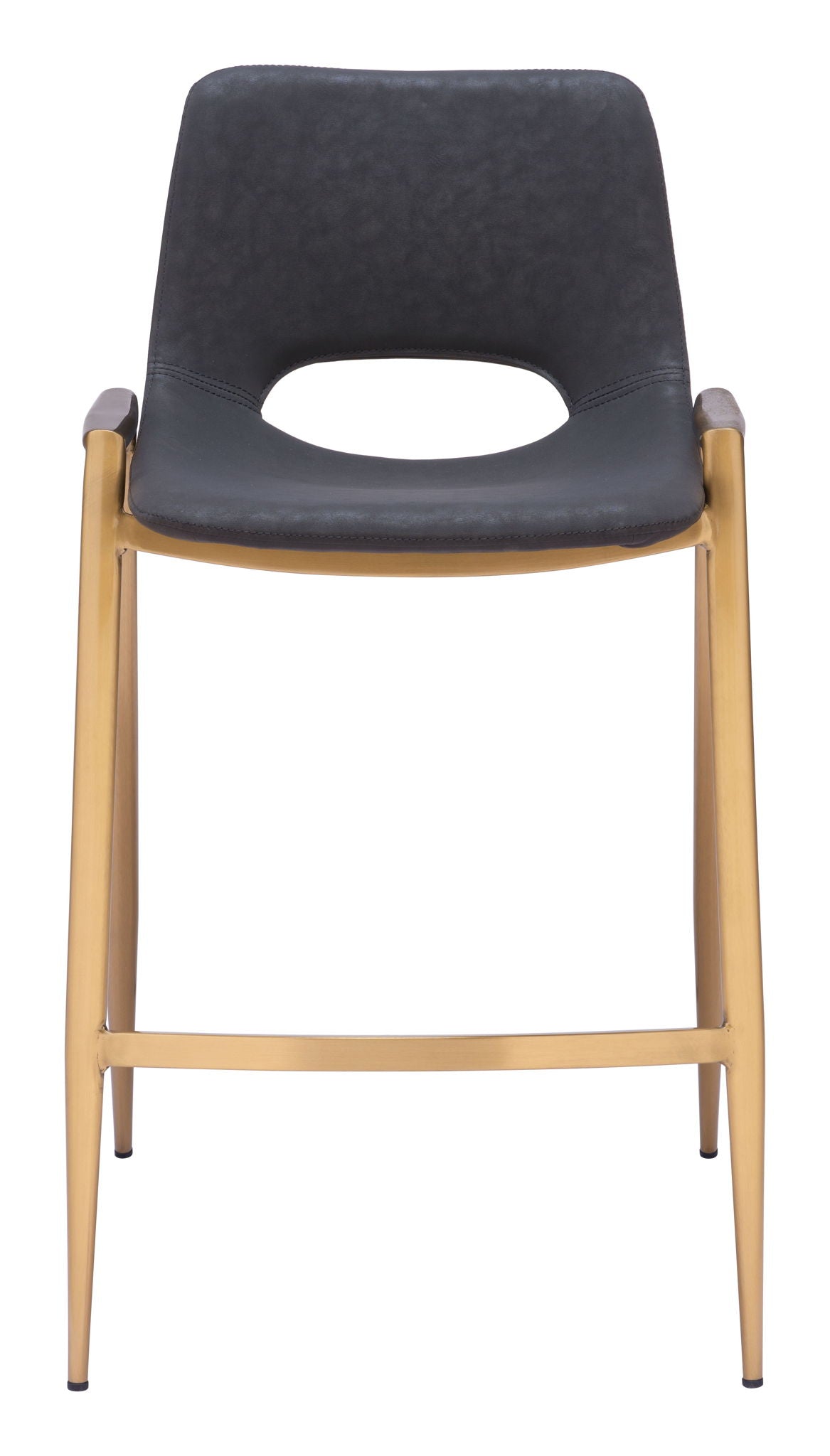 Desi - Counter Stool With Gold Legs (Set of 2)
