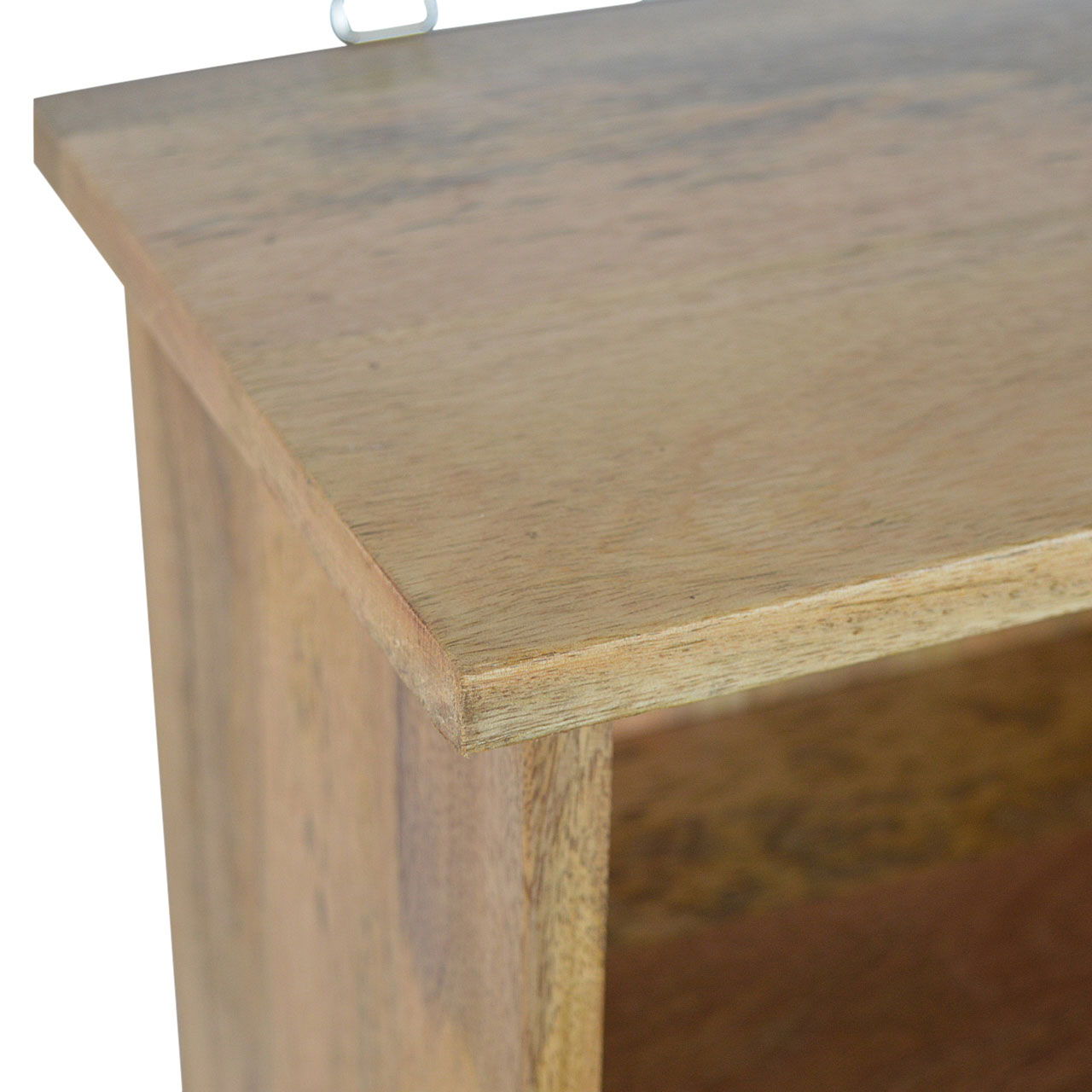 Floating Coat Rack With 3 Shelves - Beige