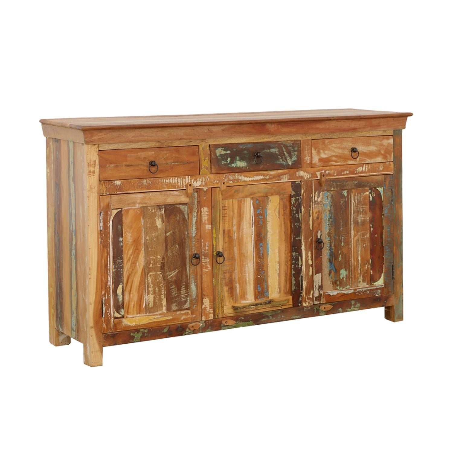 Mankato - 3 Drawer Accent Cabinet With 3 Doors - Wood