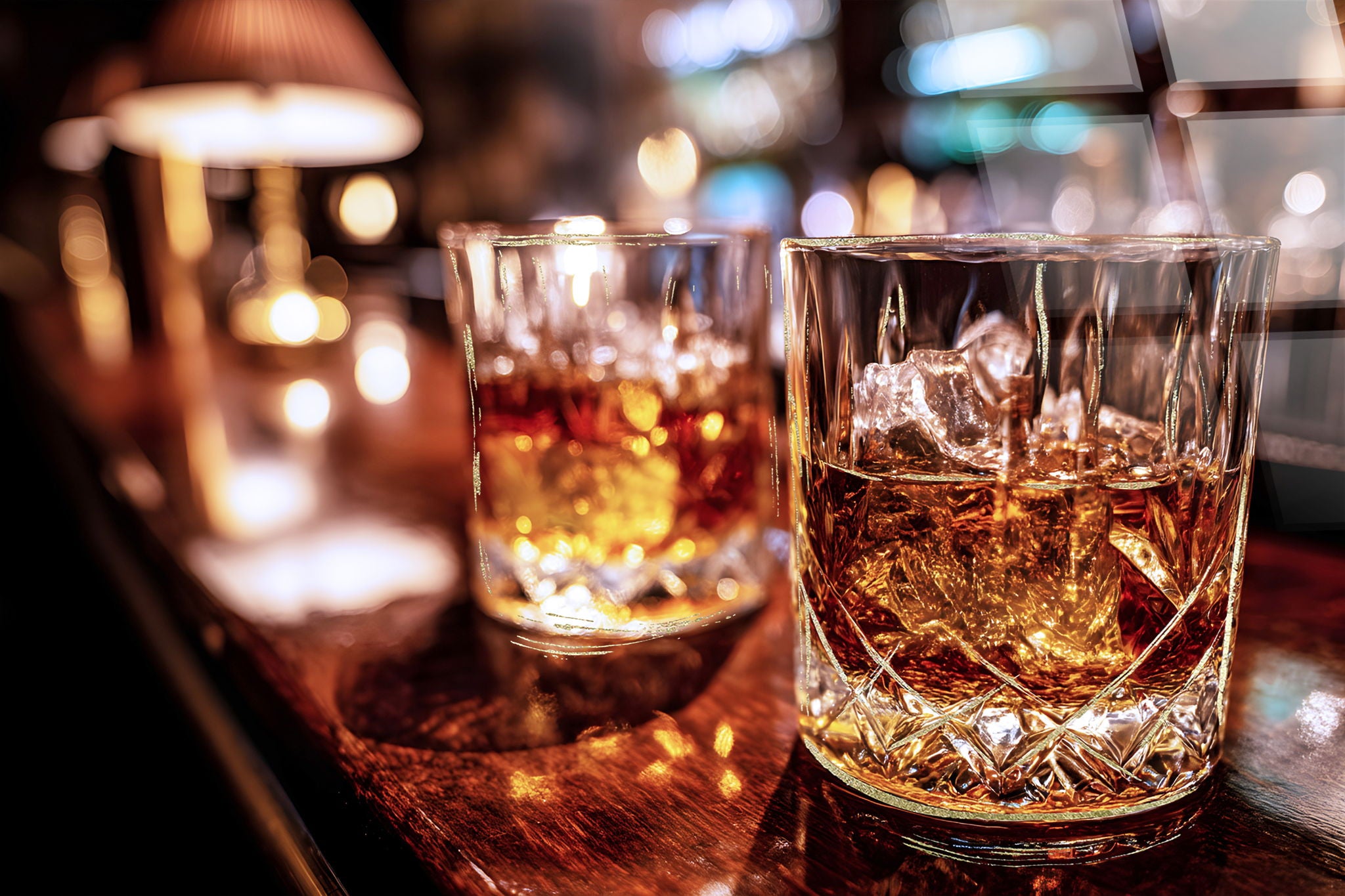 Amber Nightcap Tempered Glass With Foil - Amber / Brown