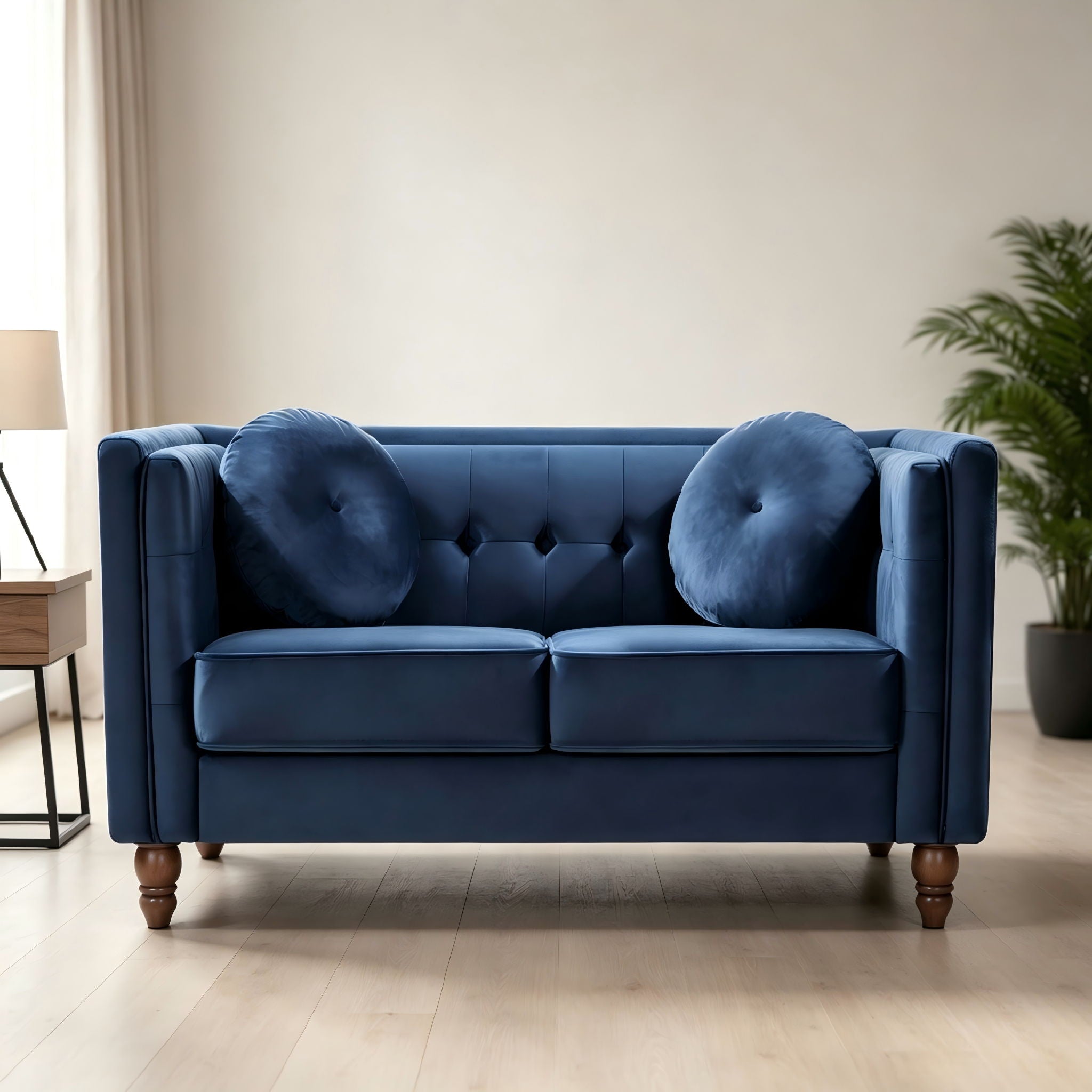 Chesterfield Loveseat 2 Seater Couch For Living Room