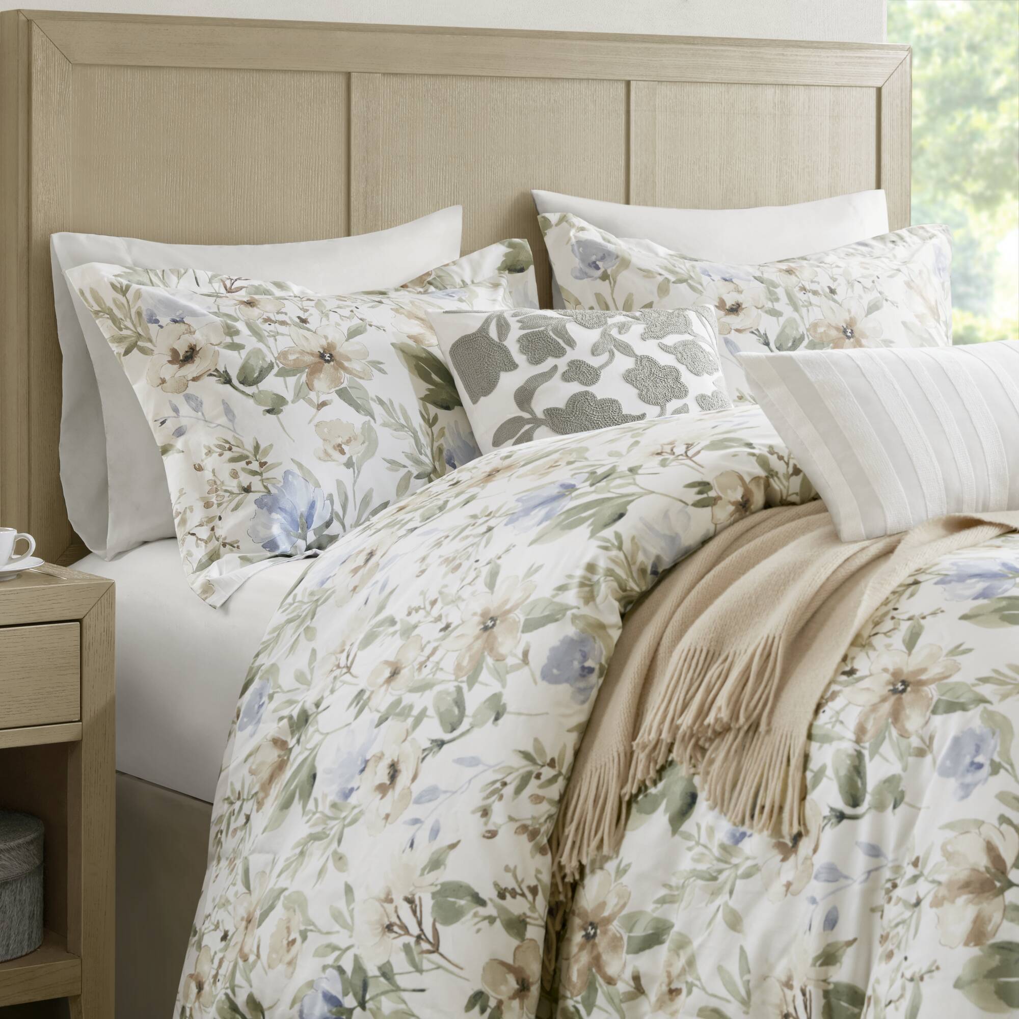 Herbal - King/California King 5 Piece Print Duvet Set - Multi