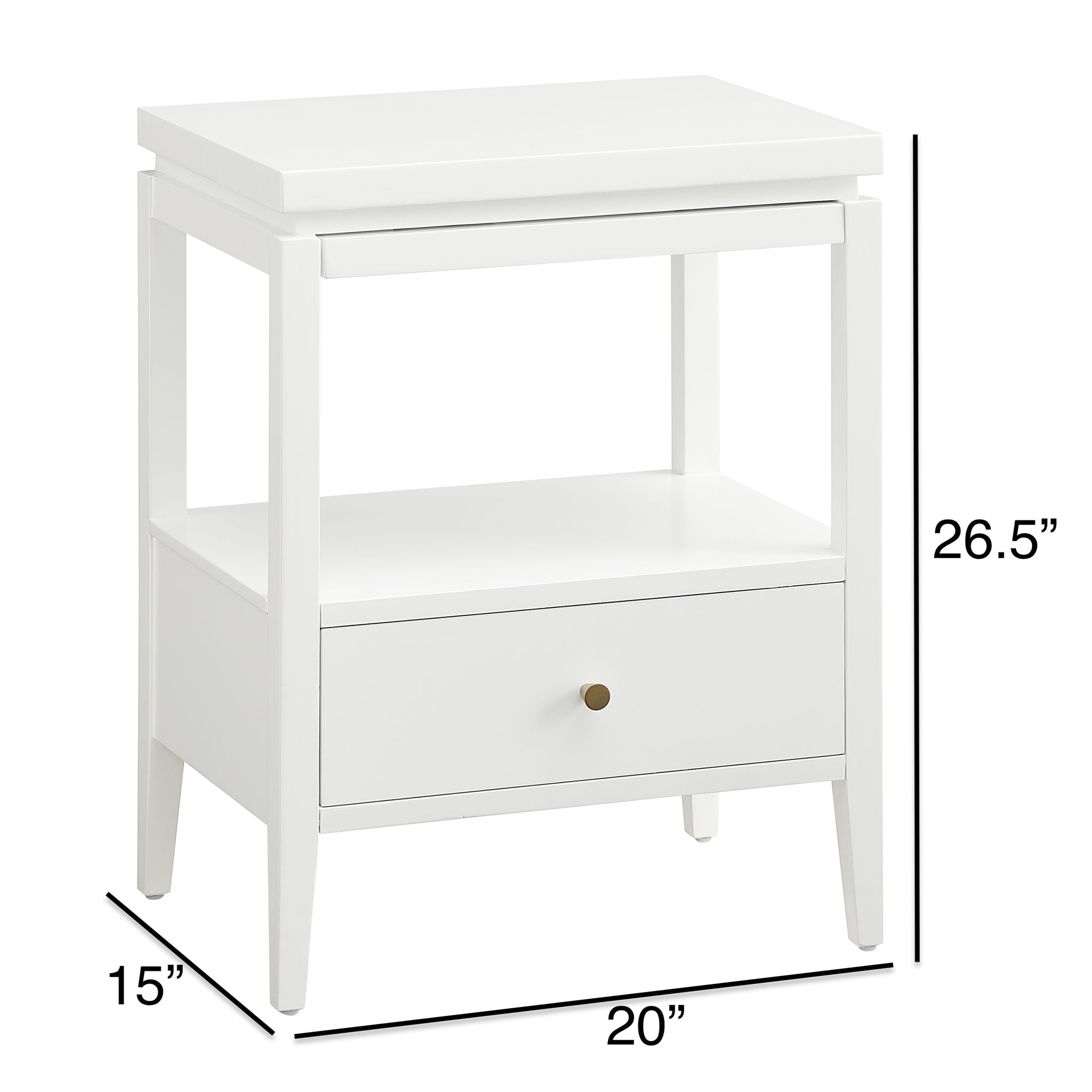 Olana -1 Drawer Nightstand With Floating Top Design
