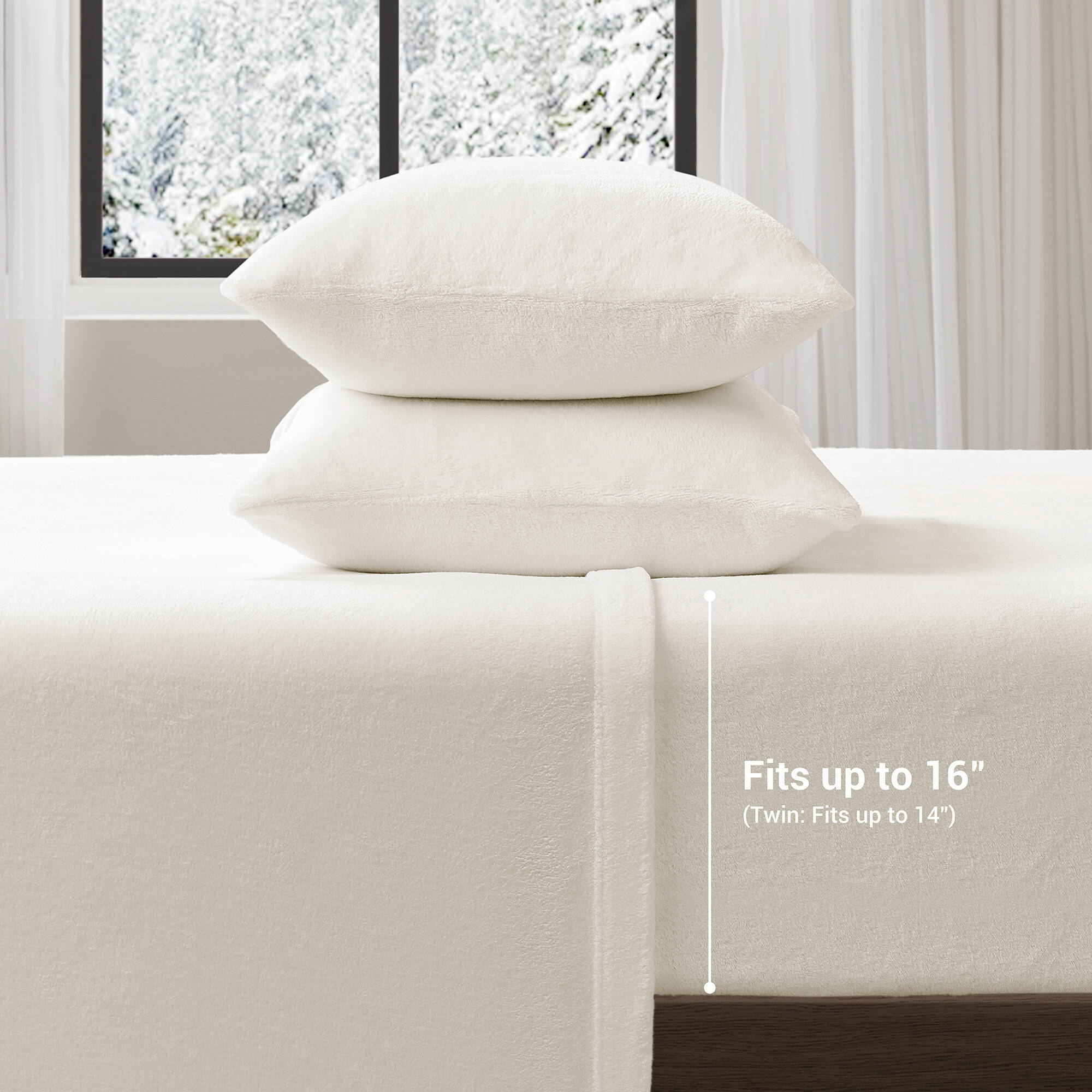 Soloft Plush - Twin Sheet Set - Ivory