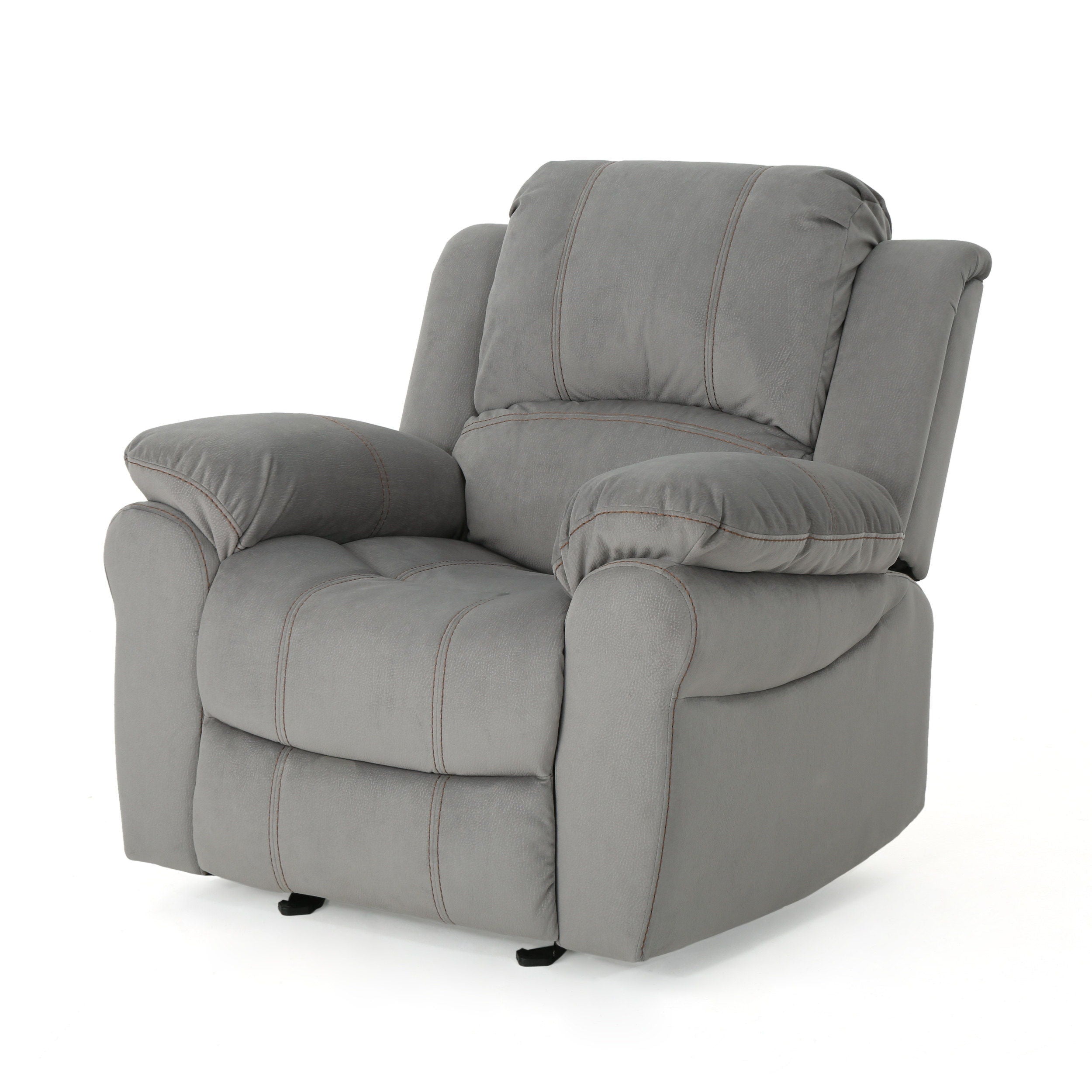Wide Manual Glider Standard Recliner - Gray