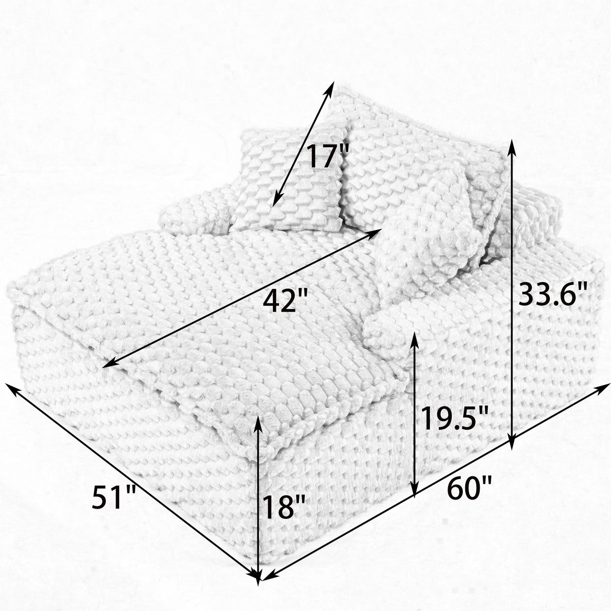 Harbor - Luxury Sofa Turtle Fleece Fabric