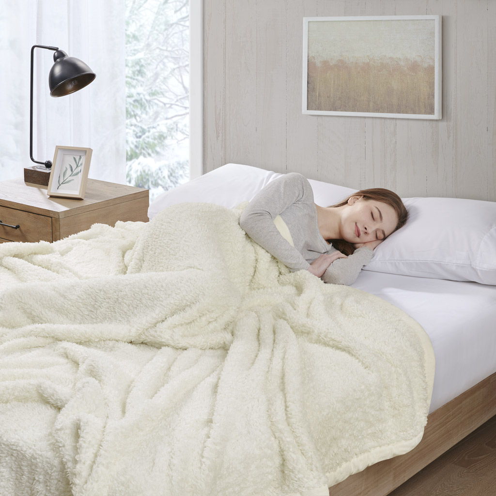 Burlington Berber Blanket - Ivory