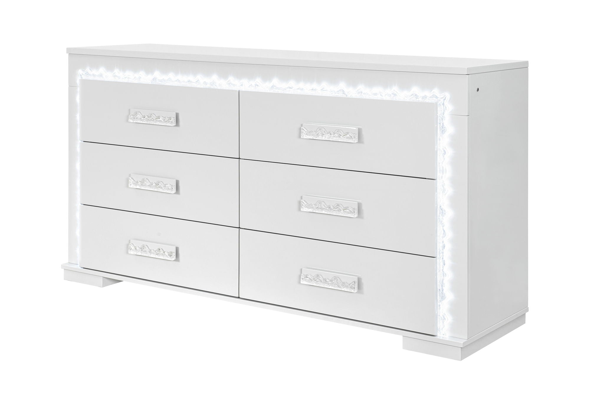 Naomi - Dresser With LED - Silver