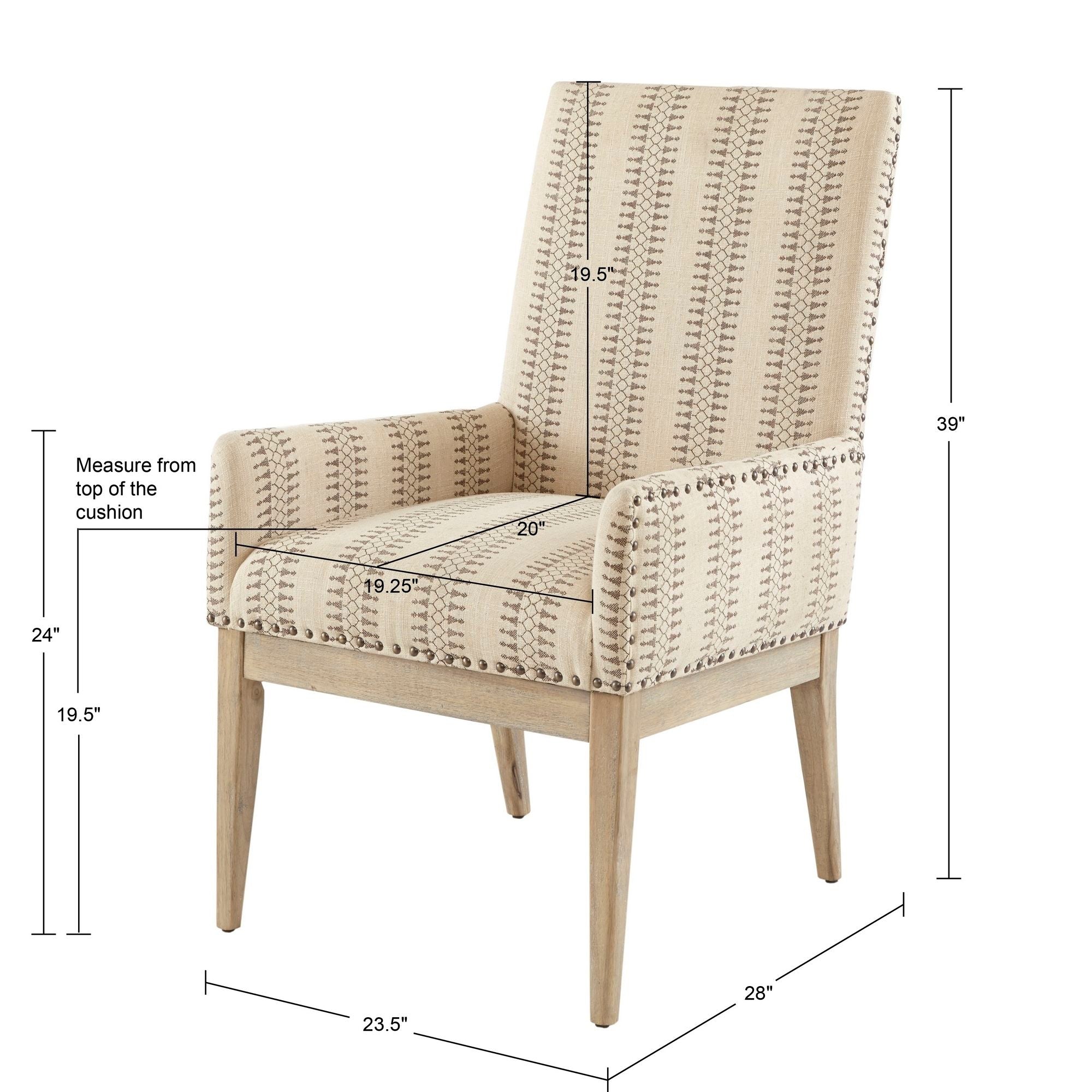 Rika - High Back Dining Armchair (Set of 2) - Natural