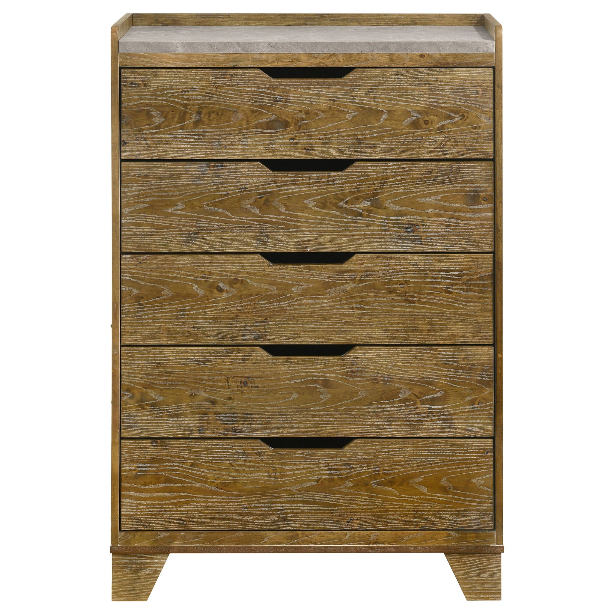 Packard - 5 Drawer Chest - Oak