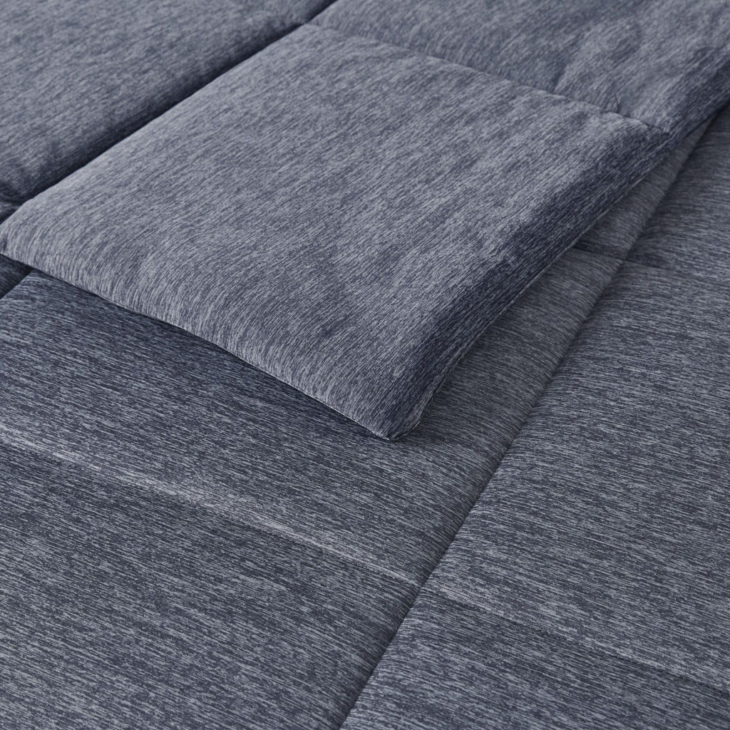 Comfort Cool Jersey Knit - Oversized Down Alternative Comforter - Blue