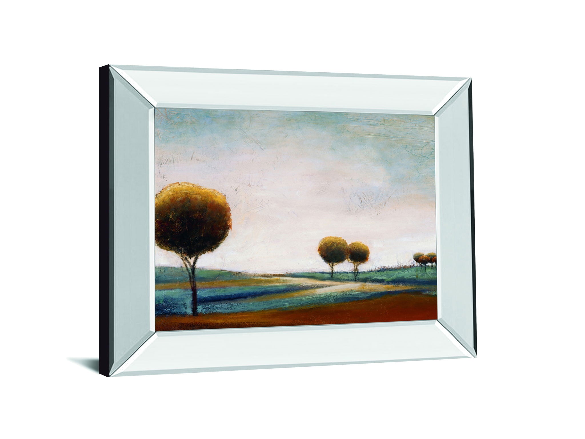 Tranquil Plains I By Ursula Salemink-Roos - Mirror Framed Print Wall Art - Beige