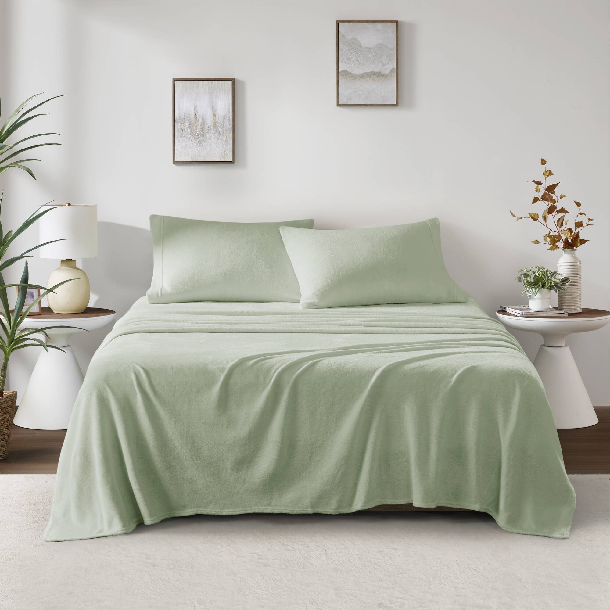Soloft Plush - Twin Sheet Set - Green
