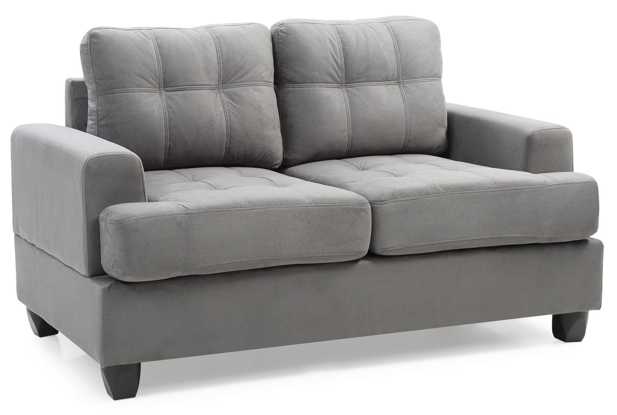Stylish Transitional Loveseat For Two