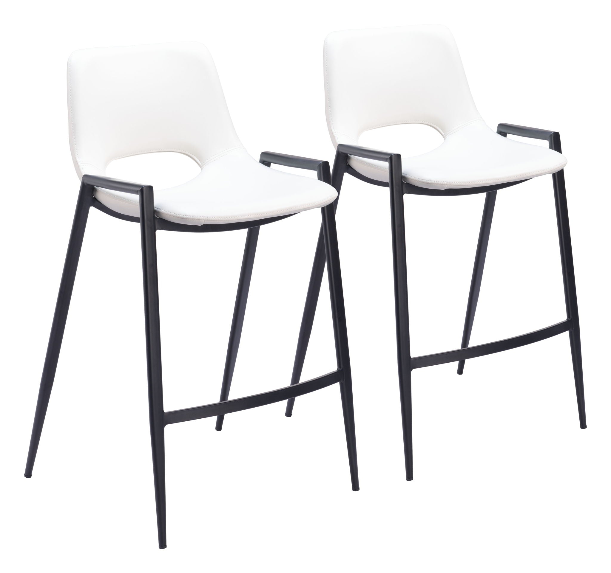 Desi - Counter Chair With Black Legs (Set of 2)