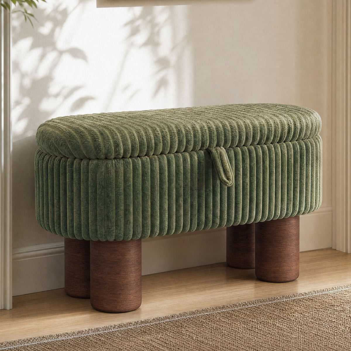 Modern Storage Ottoman Bench For Living Room