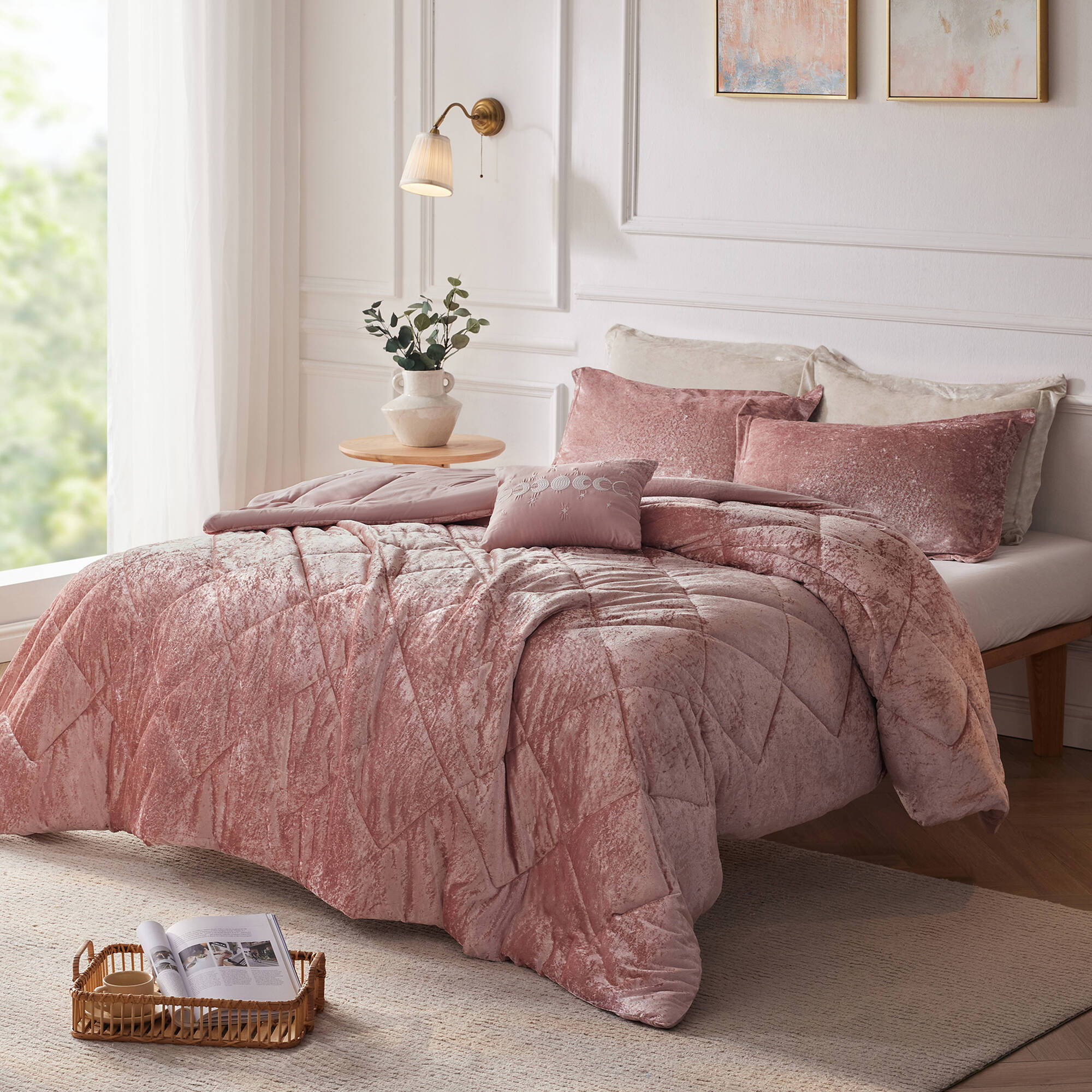 Felicia - Twin Duvet Cover Set - Blush