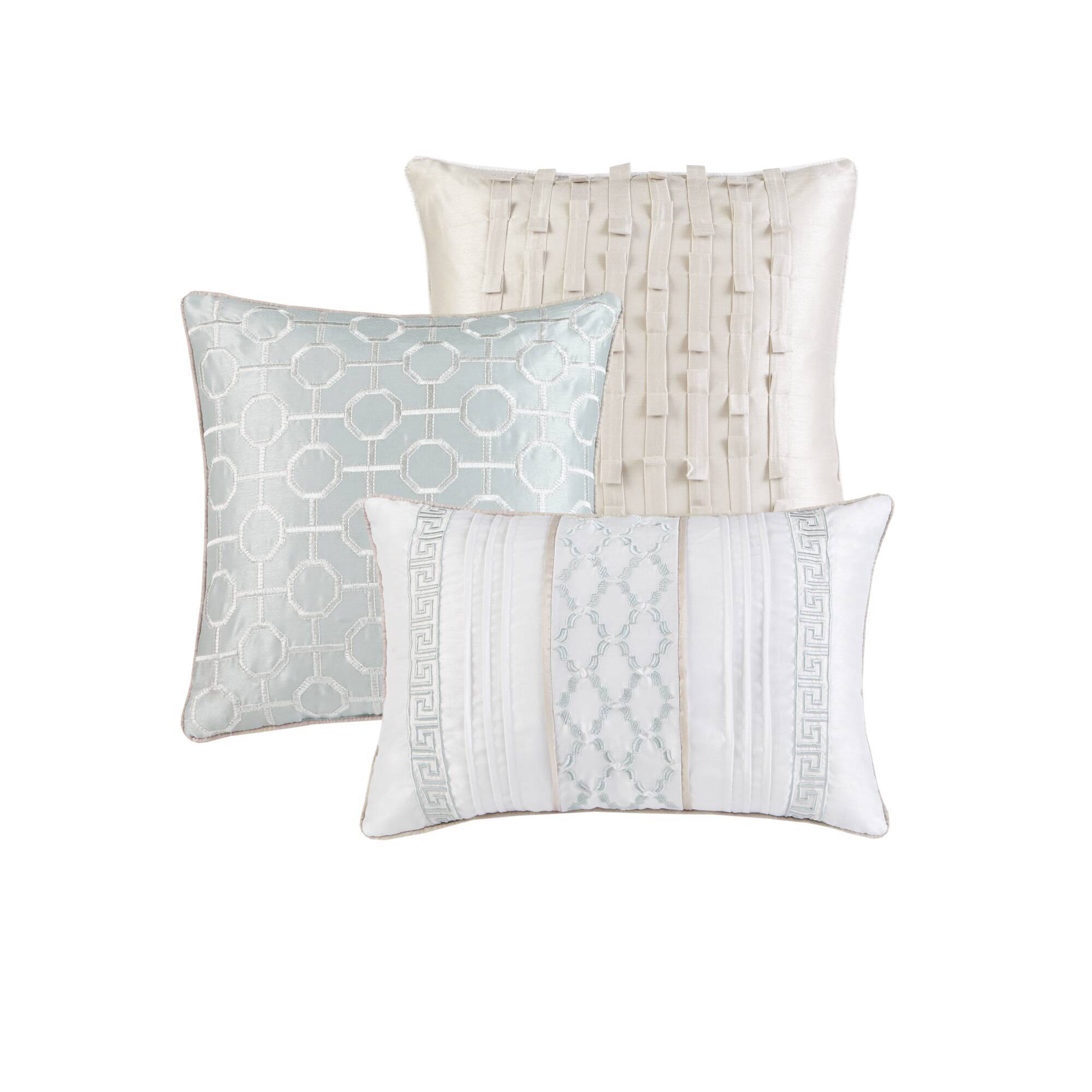 Bennett - King Piece Comforter (Set of 7) - Aqua