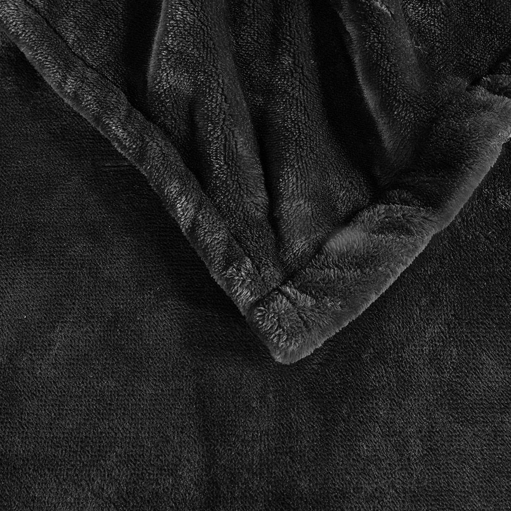 Heated Plush - Twin Blanket - Black