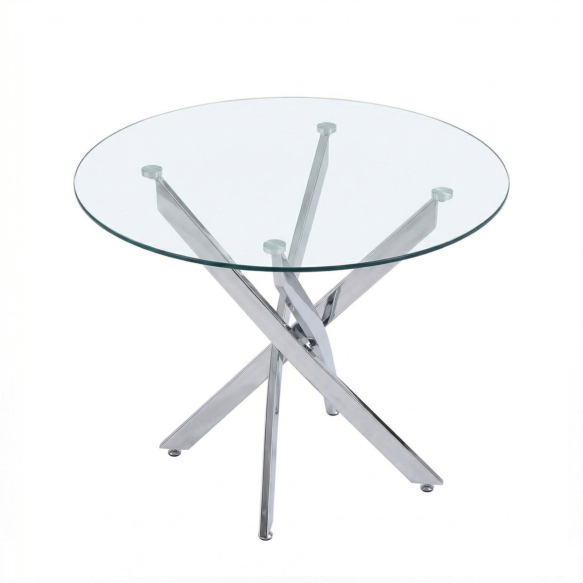 Round Dining, Kitchen Table For Dining Room - Chrome