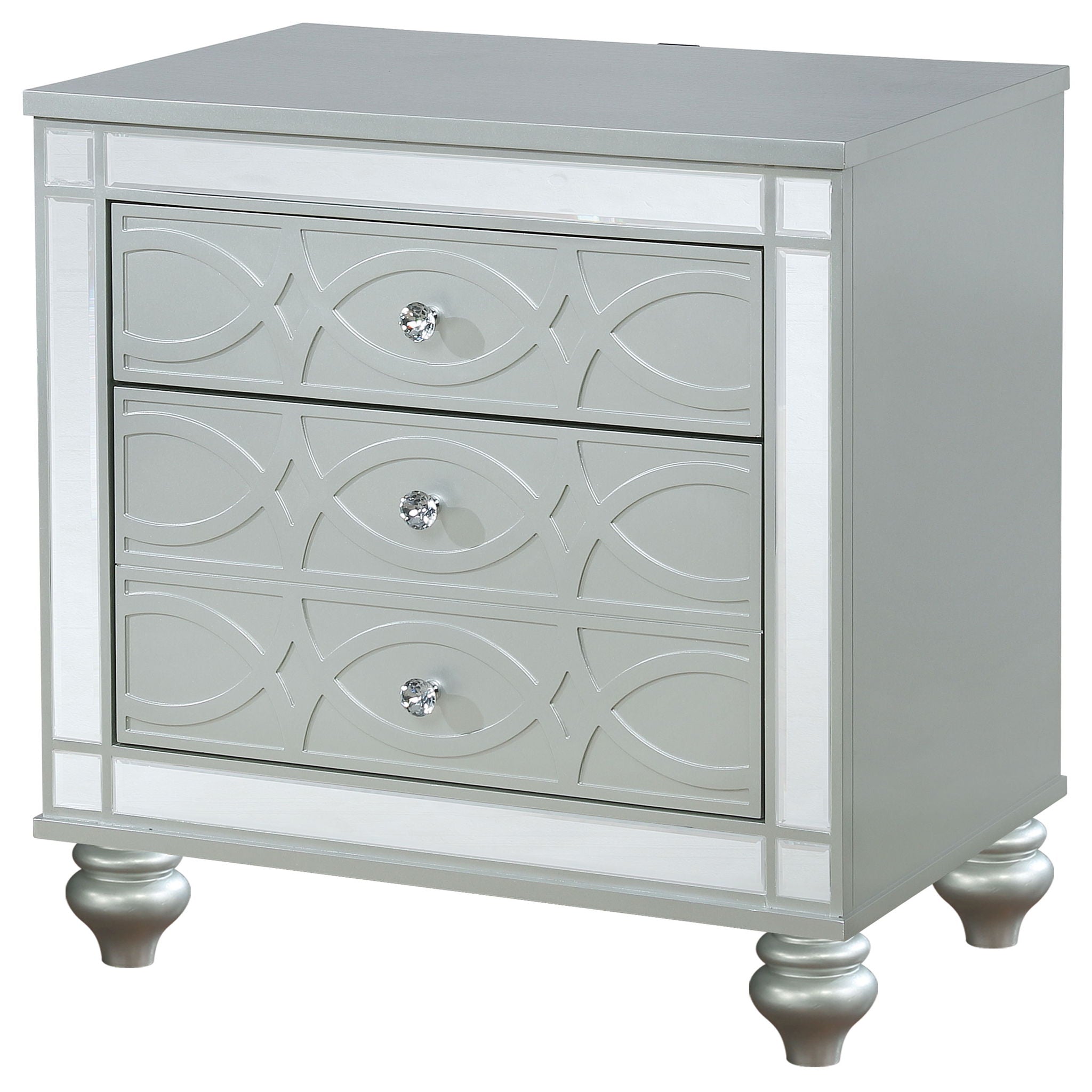 Menlo - 2 Drawer Nightstand - Gray