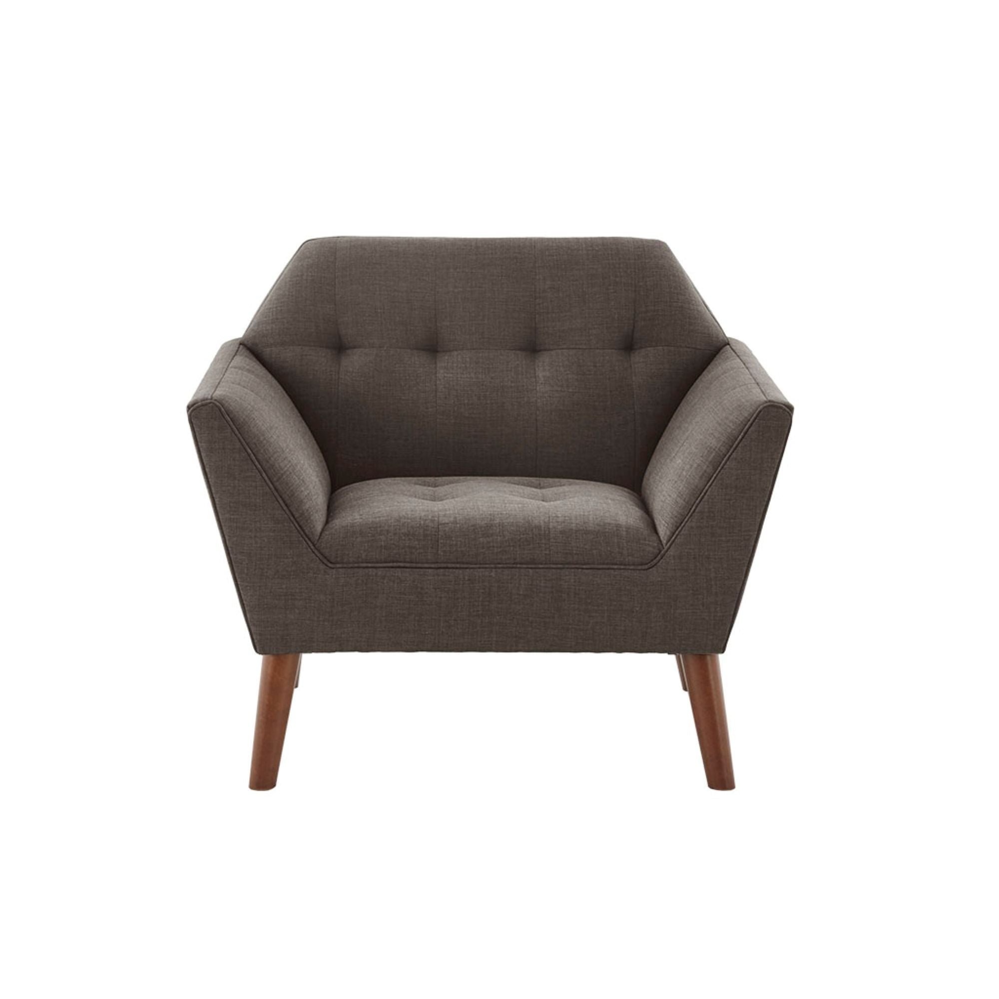 Newport - Wide Mid-Century Modern Lounge Chair (Set of 2) - Charcoal