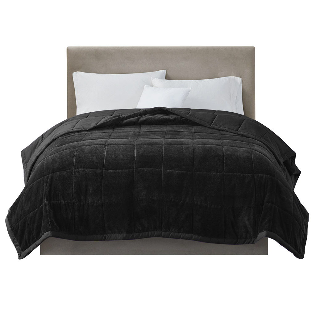 Coleman - Full Reversible HeiQ Smart Temperature Down Alternative Blanket - Black