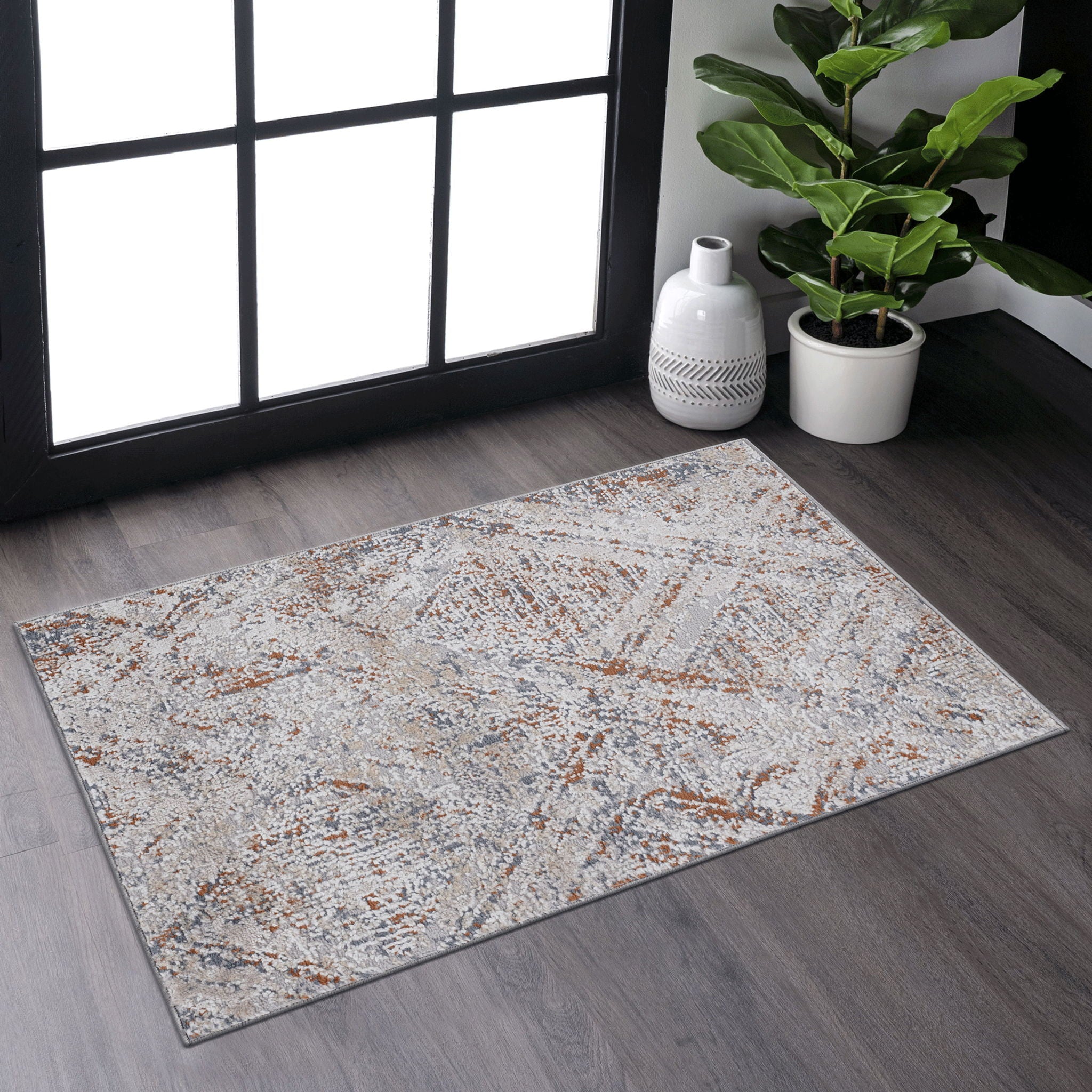 Payas - 2' X 3' Geometric Area Rug - Beige