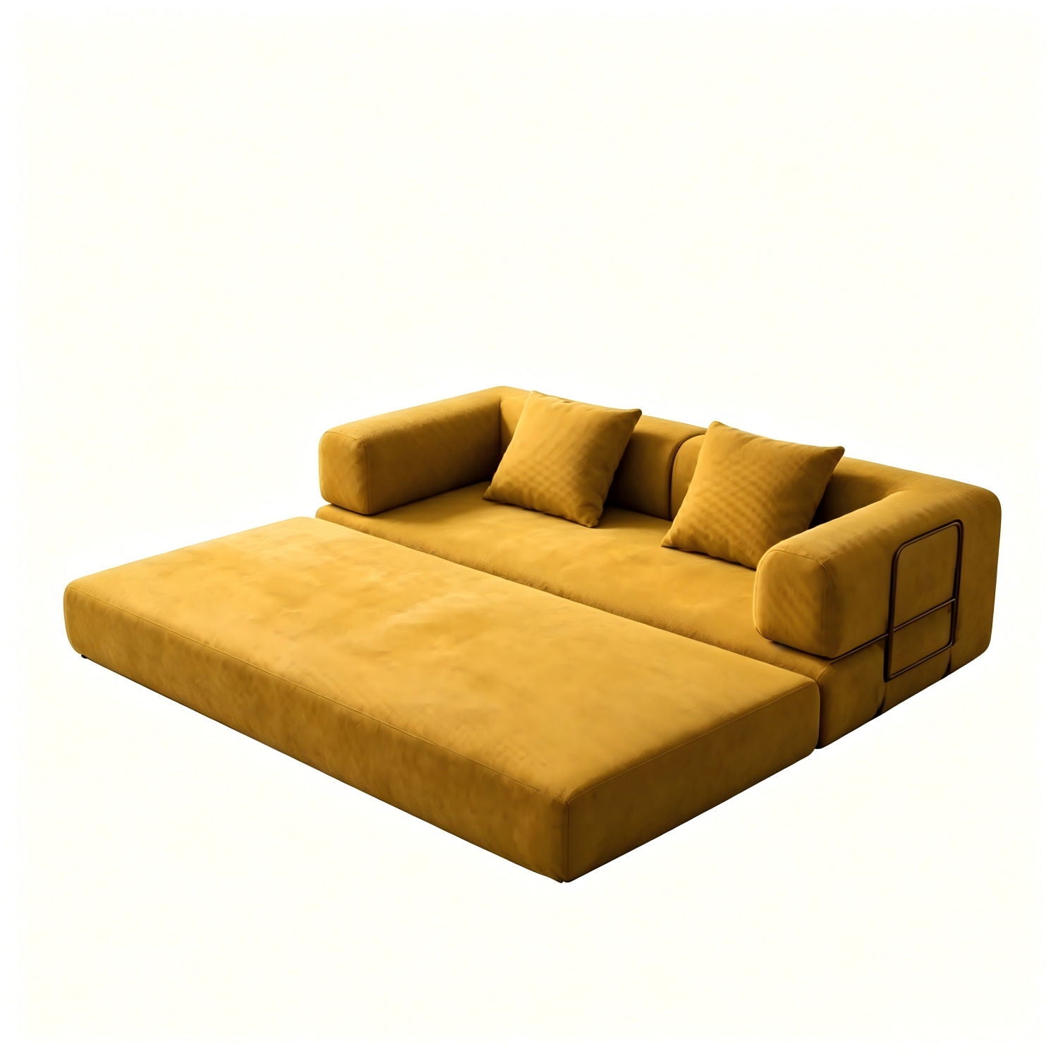 Convertible Sofa Bed With Removable Pillows