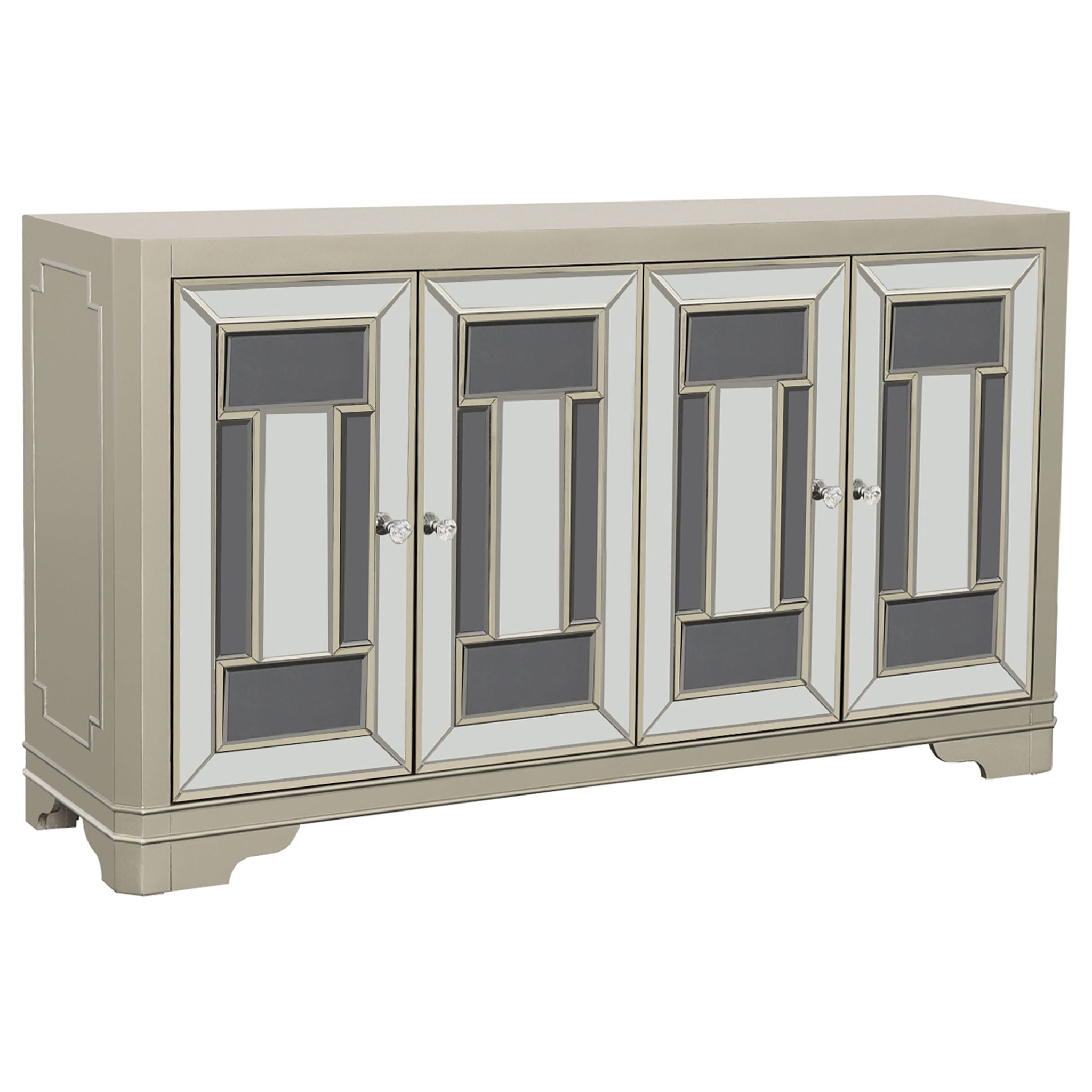 Adriane - 4 Door Accent Cabinet - Champagne