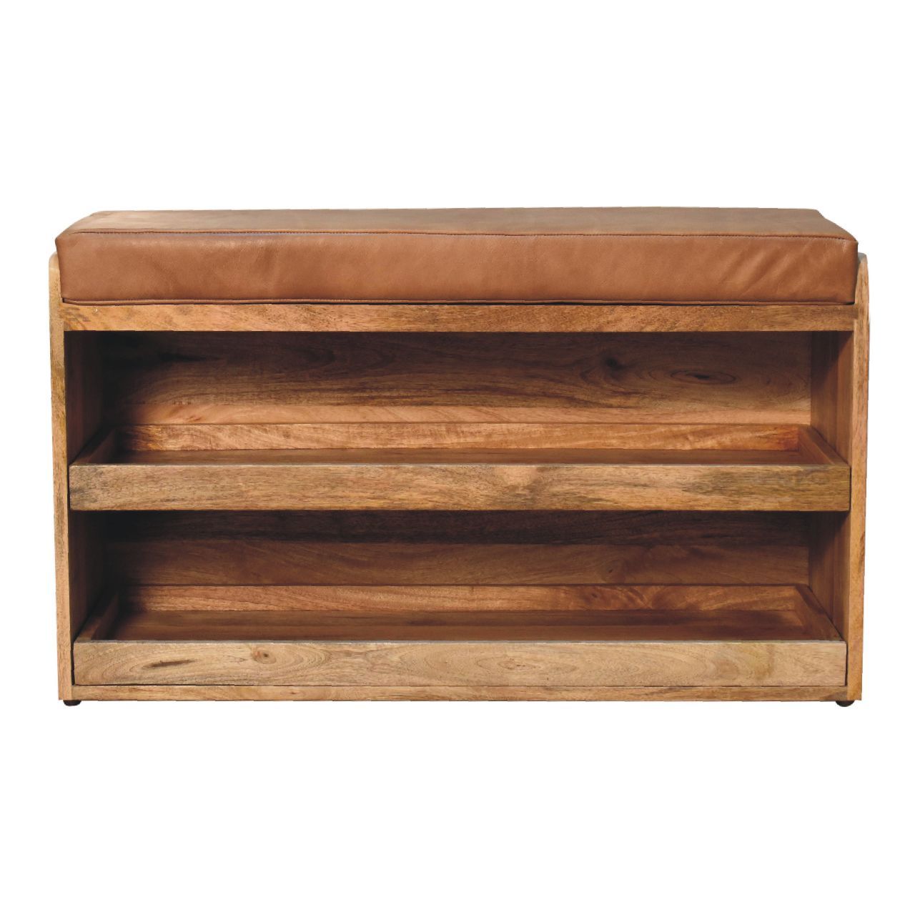 Buffalo - Hide Pull Out Shoe Storage Bench