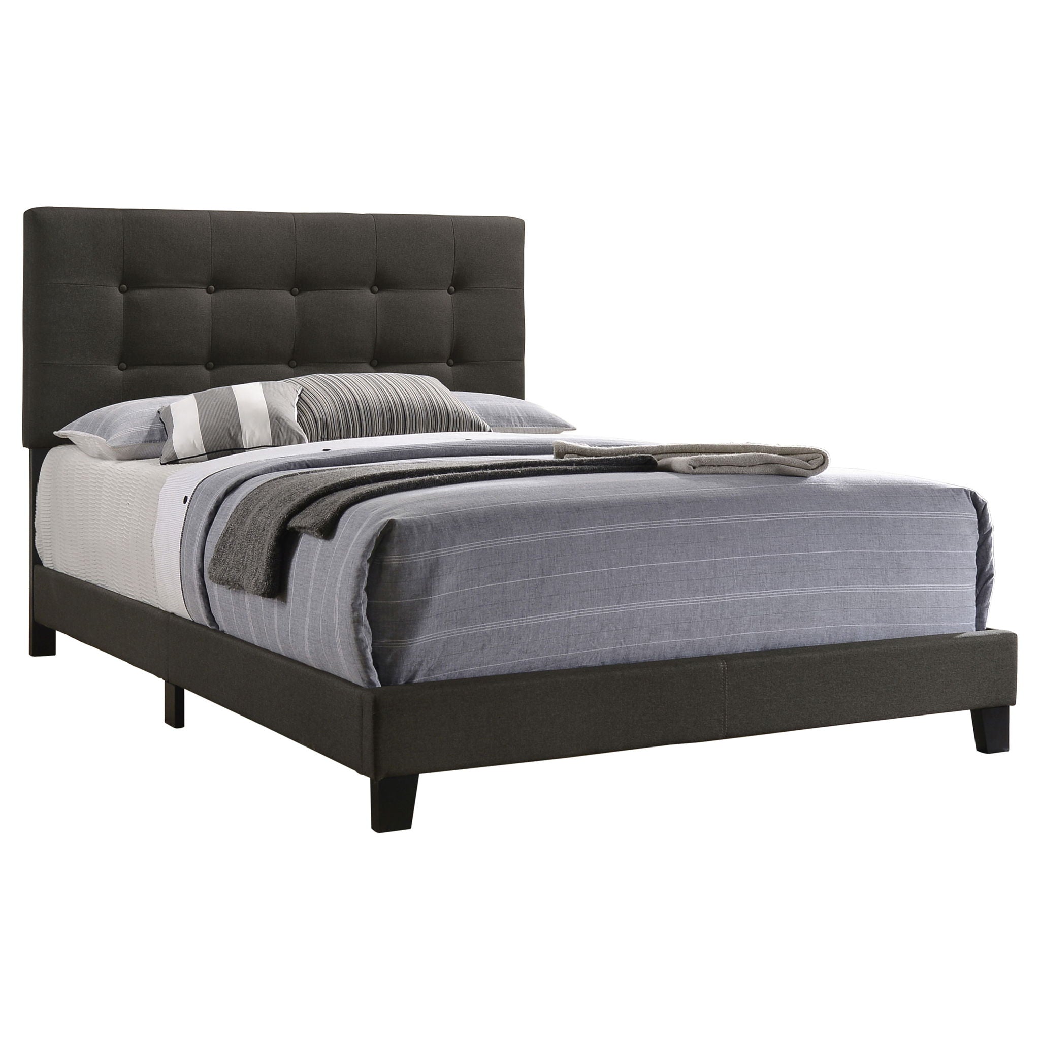 Dordrecht - Eastern King Panel Bed - Charcoal