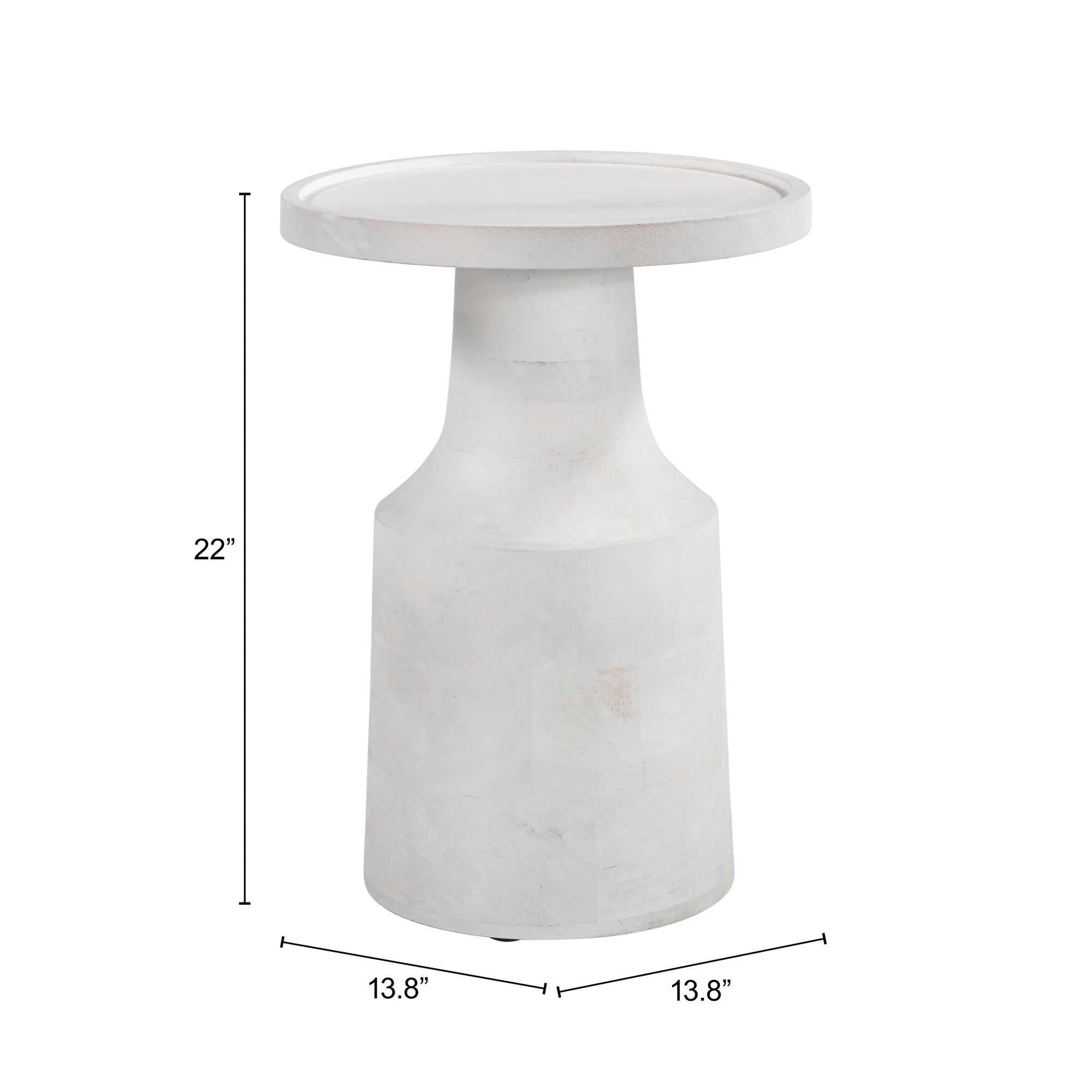 Cala - Side Table - White