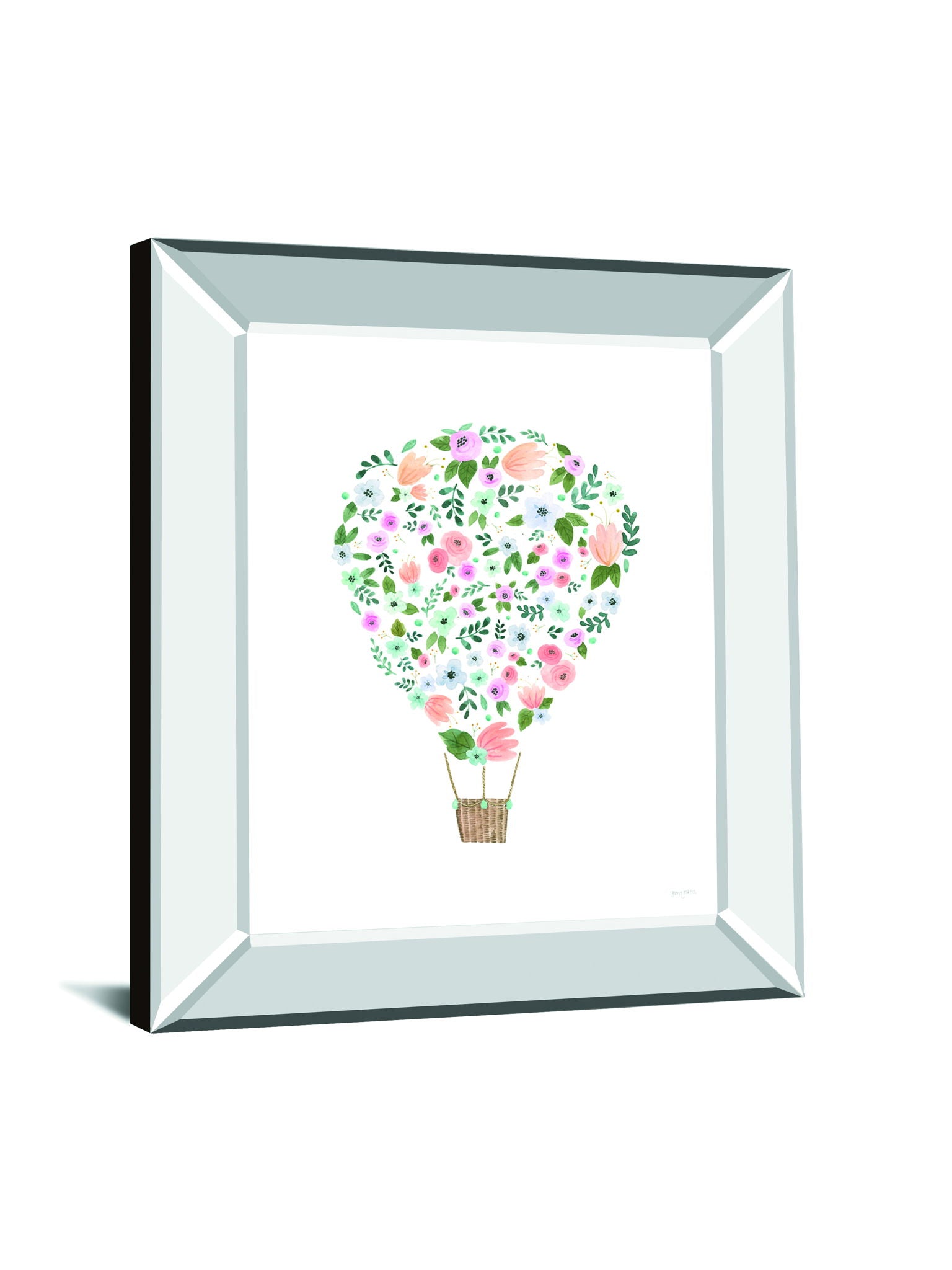Lets Chase Rainbows VIII By Jenaya Jackson - Mirror Framed Print Wall Art - White
