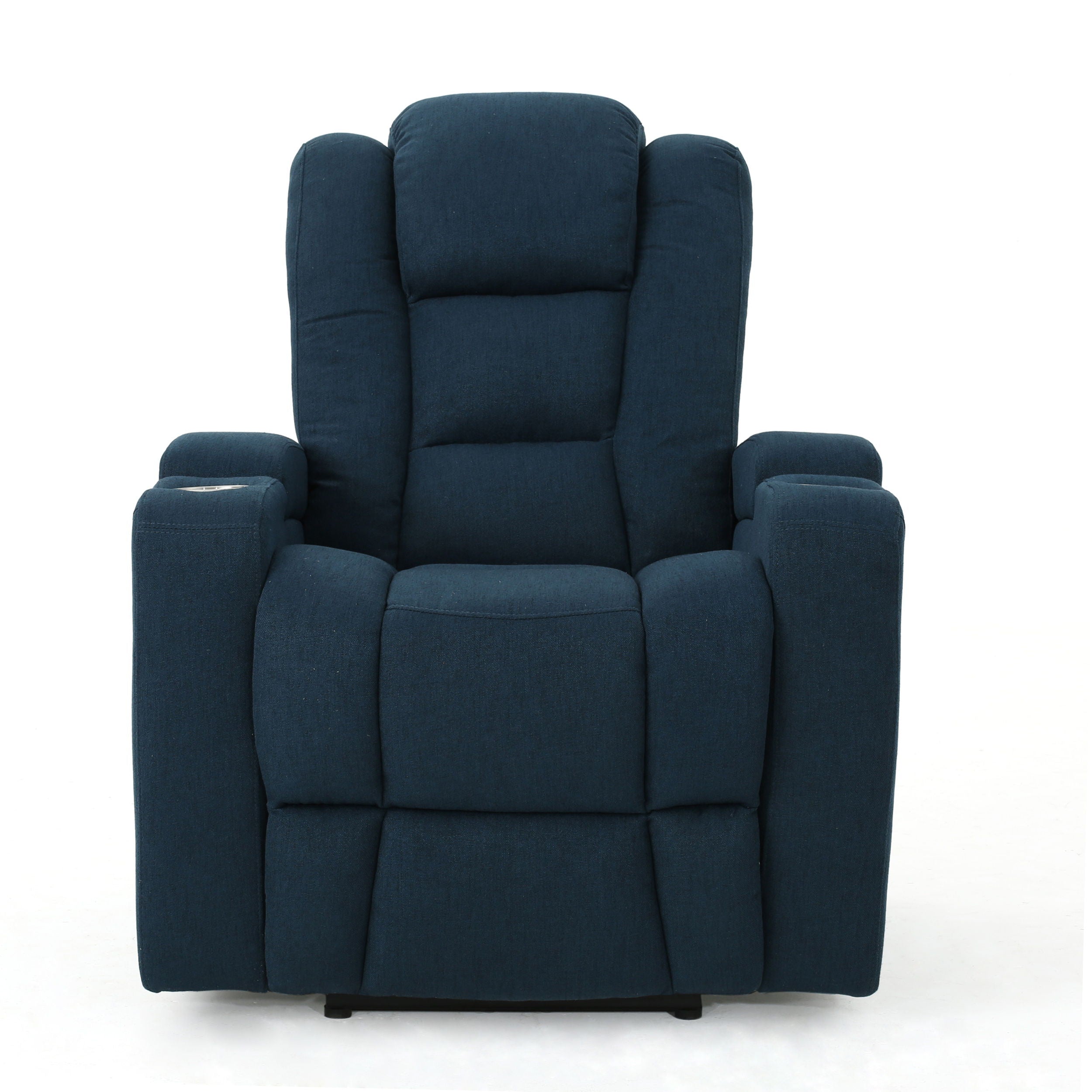 Wide Power Standard Recliner Chair With Arm Storage With USB