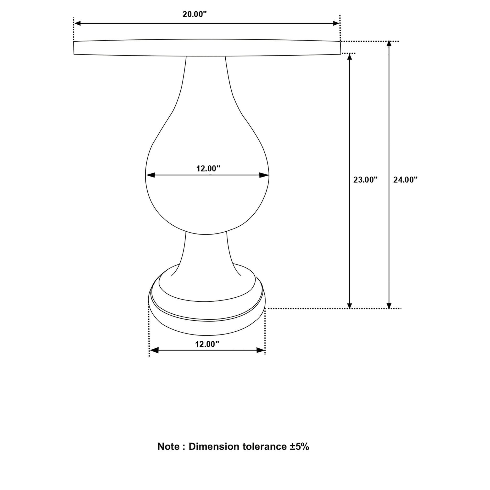 Pedestal Accent Elegant Round Top Table
