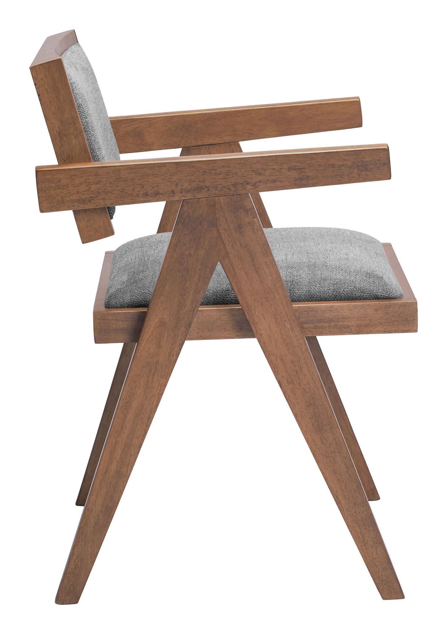Delhi - Dining Chair (Set of 2) - Gray / Walnut