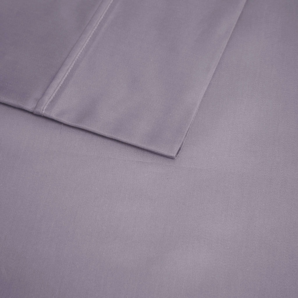 600 Thread Count - Cooling Cotton Blend 4 Piece Sheet Set - Purple