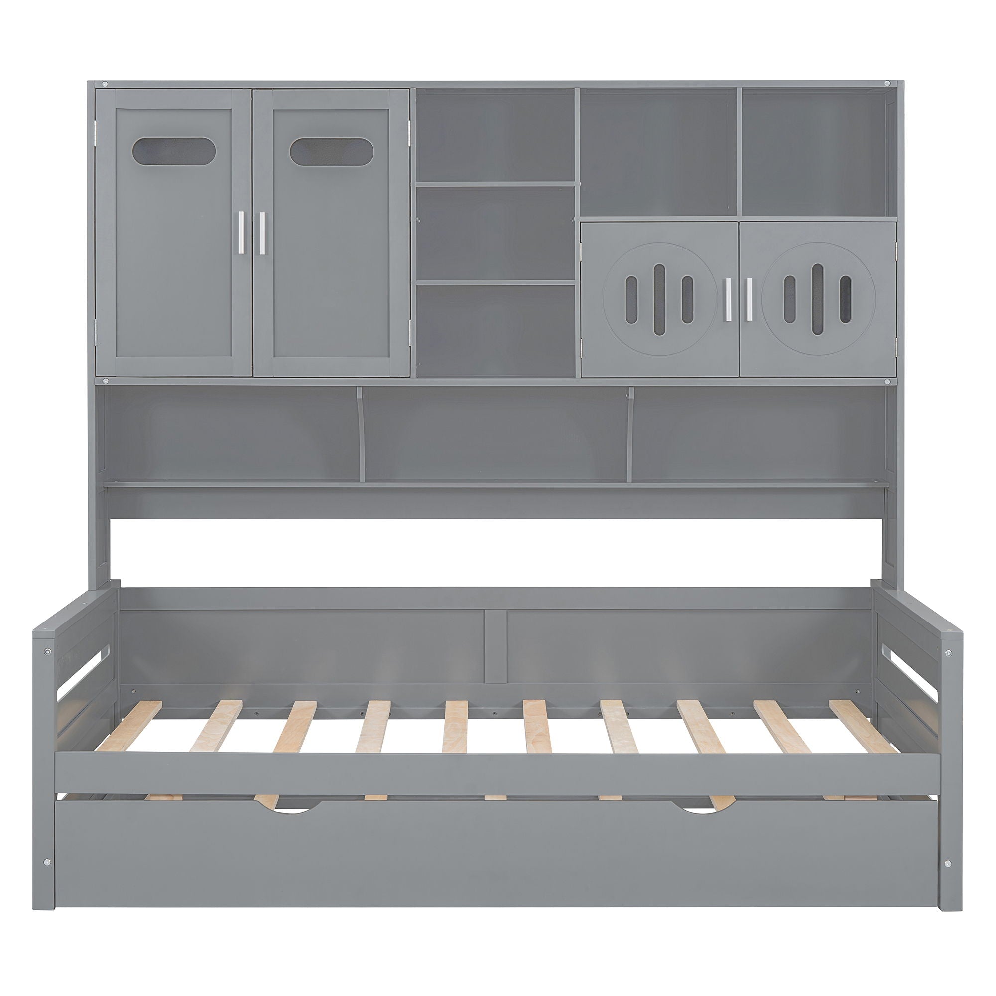 Daybed & All-In-One Cabinet And Shelf