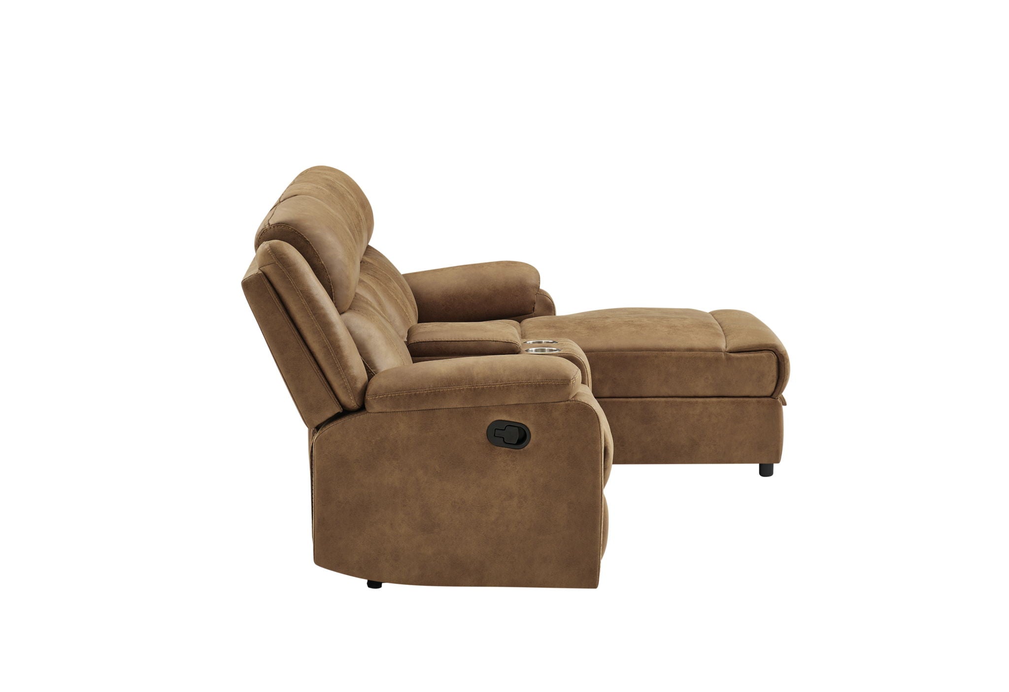 U6980 - RAF Push Back Reclining Chaise - Brown