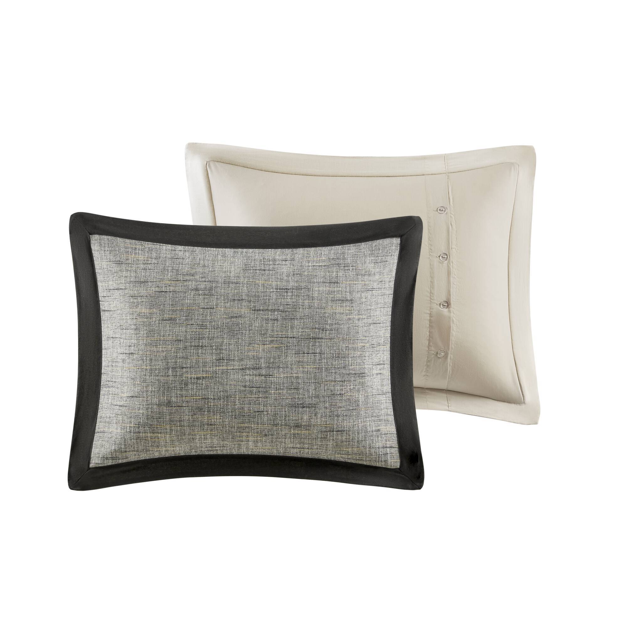Reed - 8 Piece Queen Comforter Set - Gray