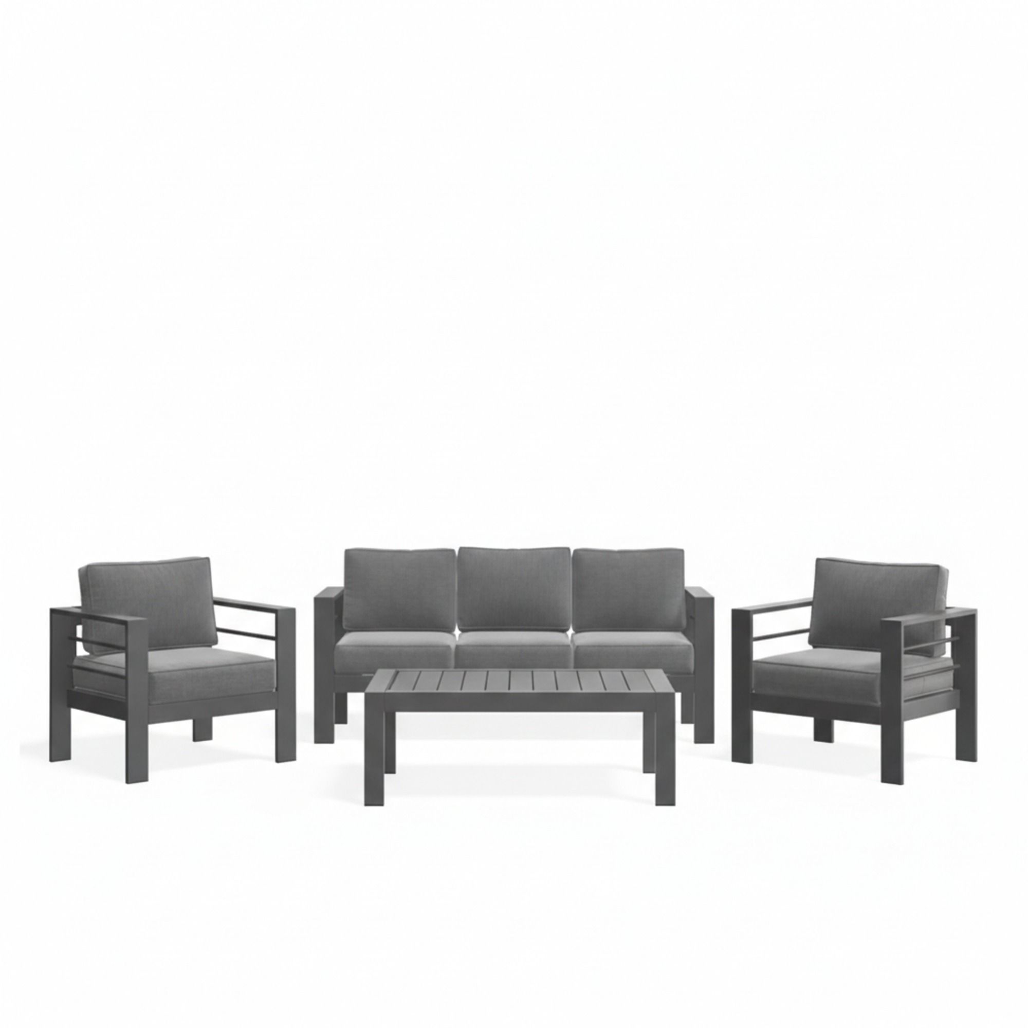Outdoor Patio Set All-Weather With Thick Cushions
