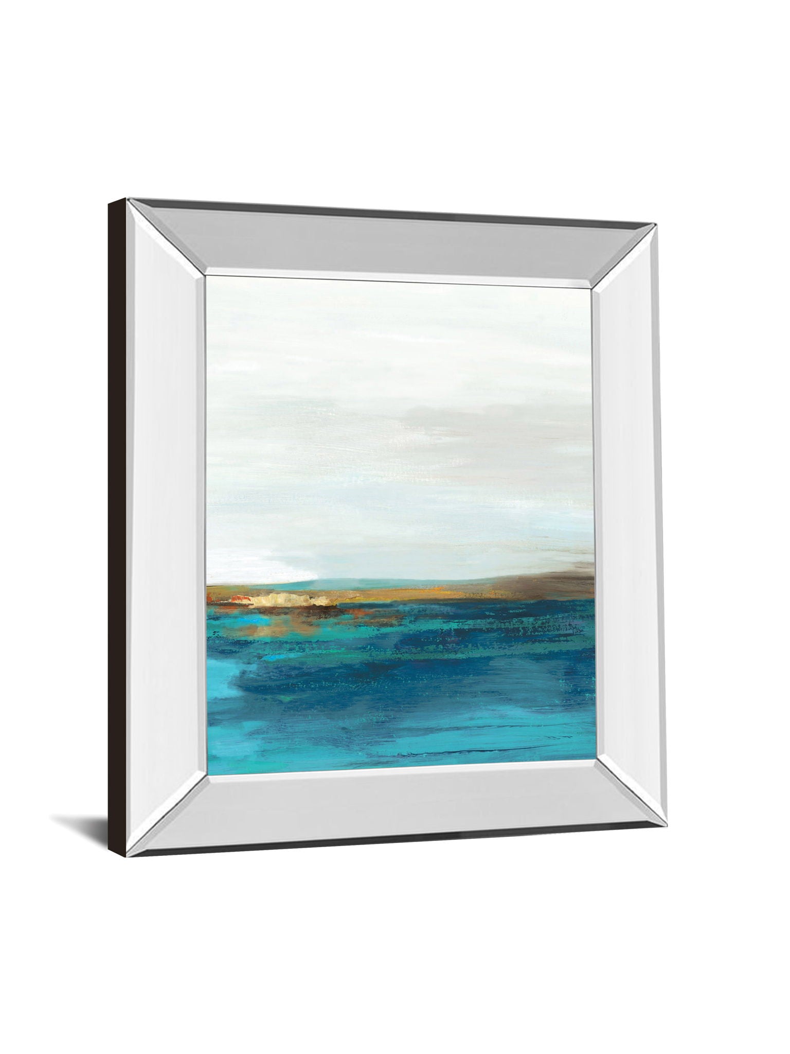 Pastoral Landscape Il By Tom Reeves - Mirror Framed Print Wall Art - Gray