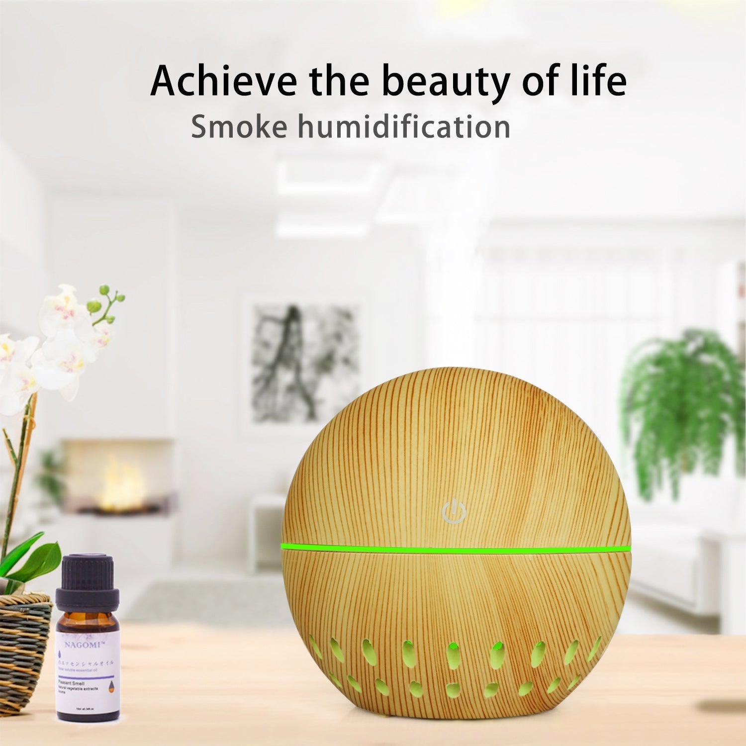 New Office Desktop Colorful Translucent Humidifier AliExpress Foreign Trade Small Capacity 130ML Humidifier