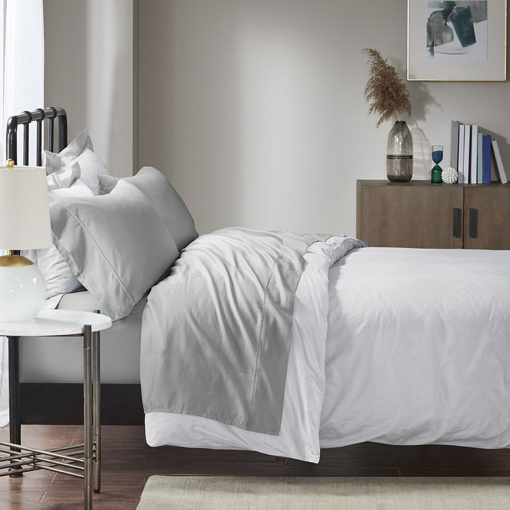 1500 Thread Count - King Sheet Set Cotton - Gray