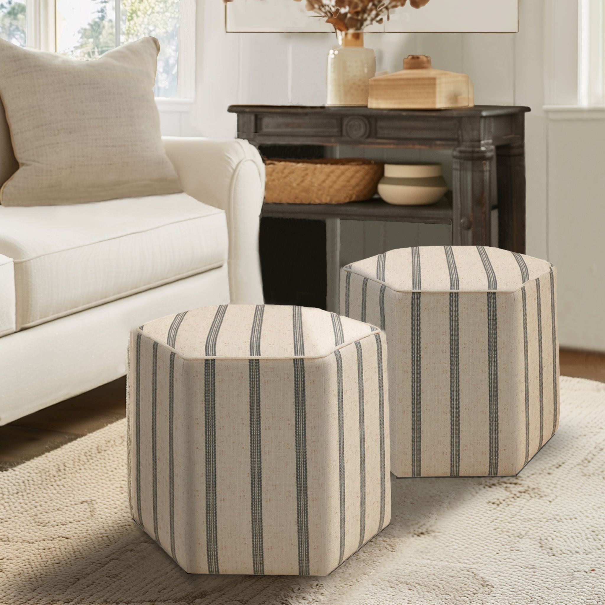 Ellen - Accent Ottoman - Natural